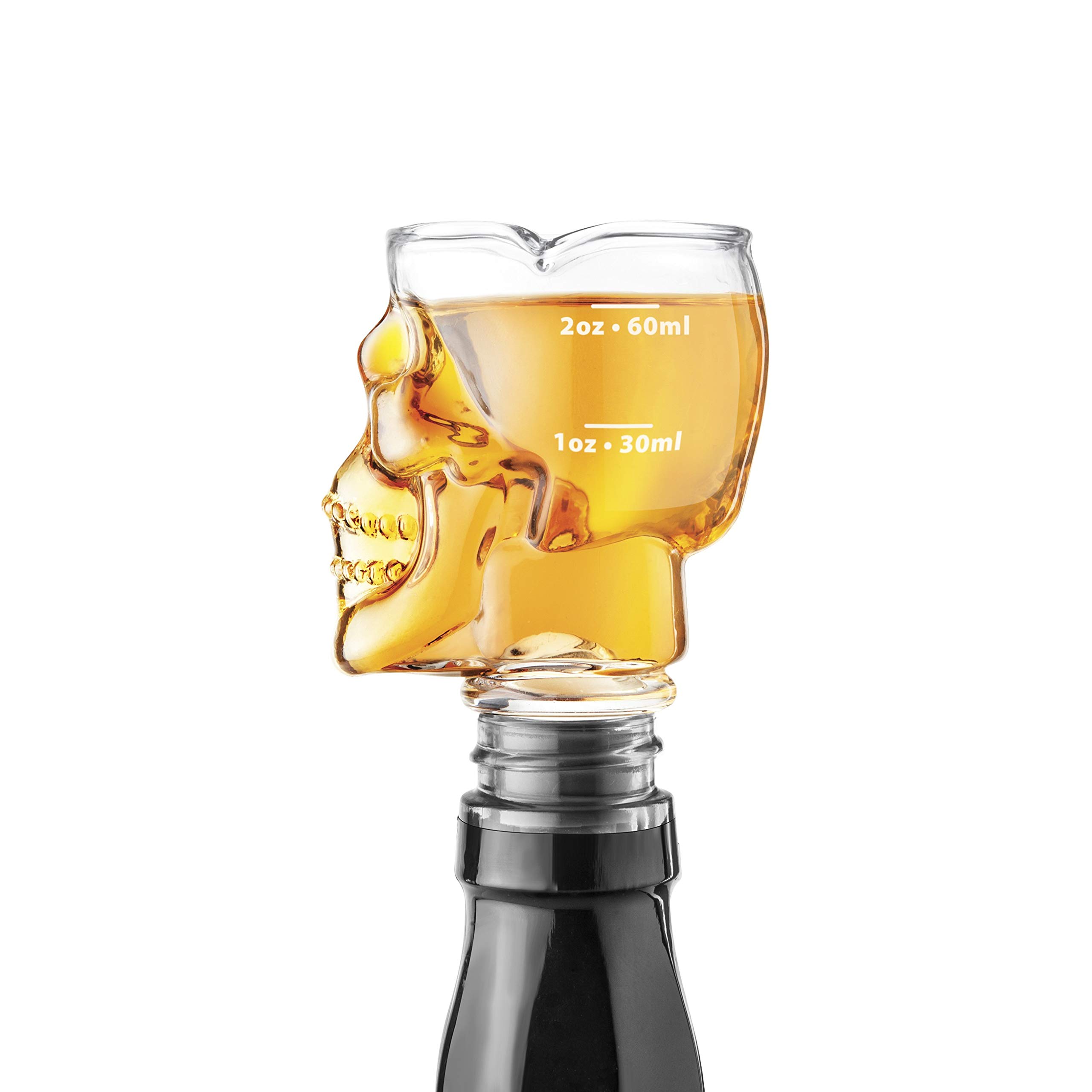 Final Touch Bottle-Top Skull Head Jigger Stopper (FTA7044)