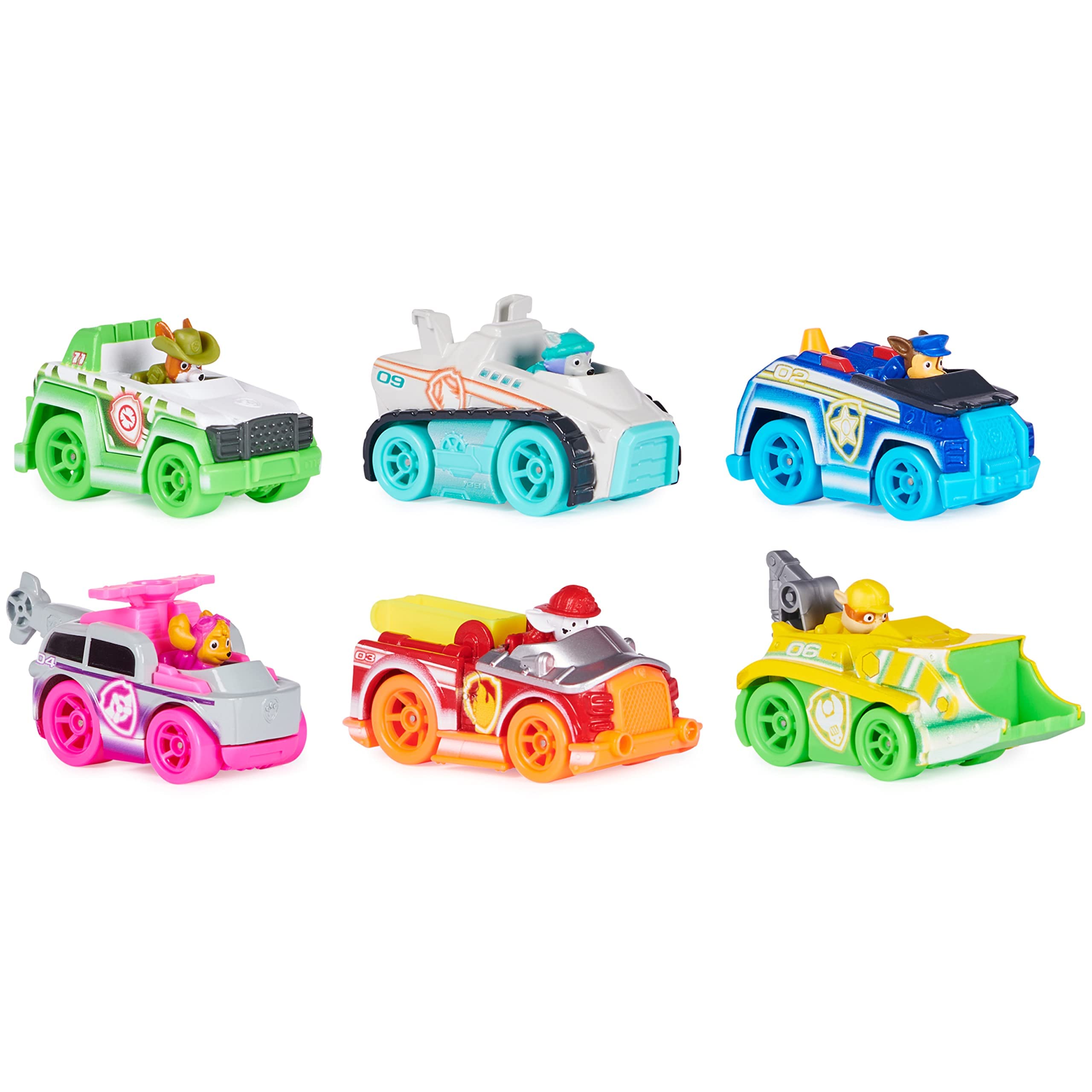 Paw Patrol Metal Die Cast Vehicle Set, Neon