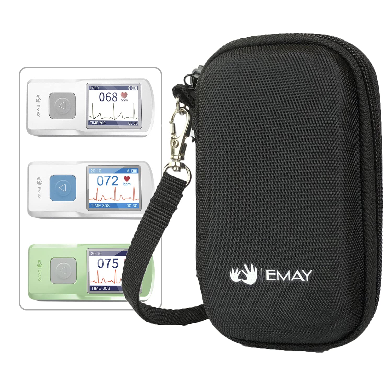 Hard Carry Case for EMAY Portable ECG Monitor EMG-20 (Case Only)