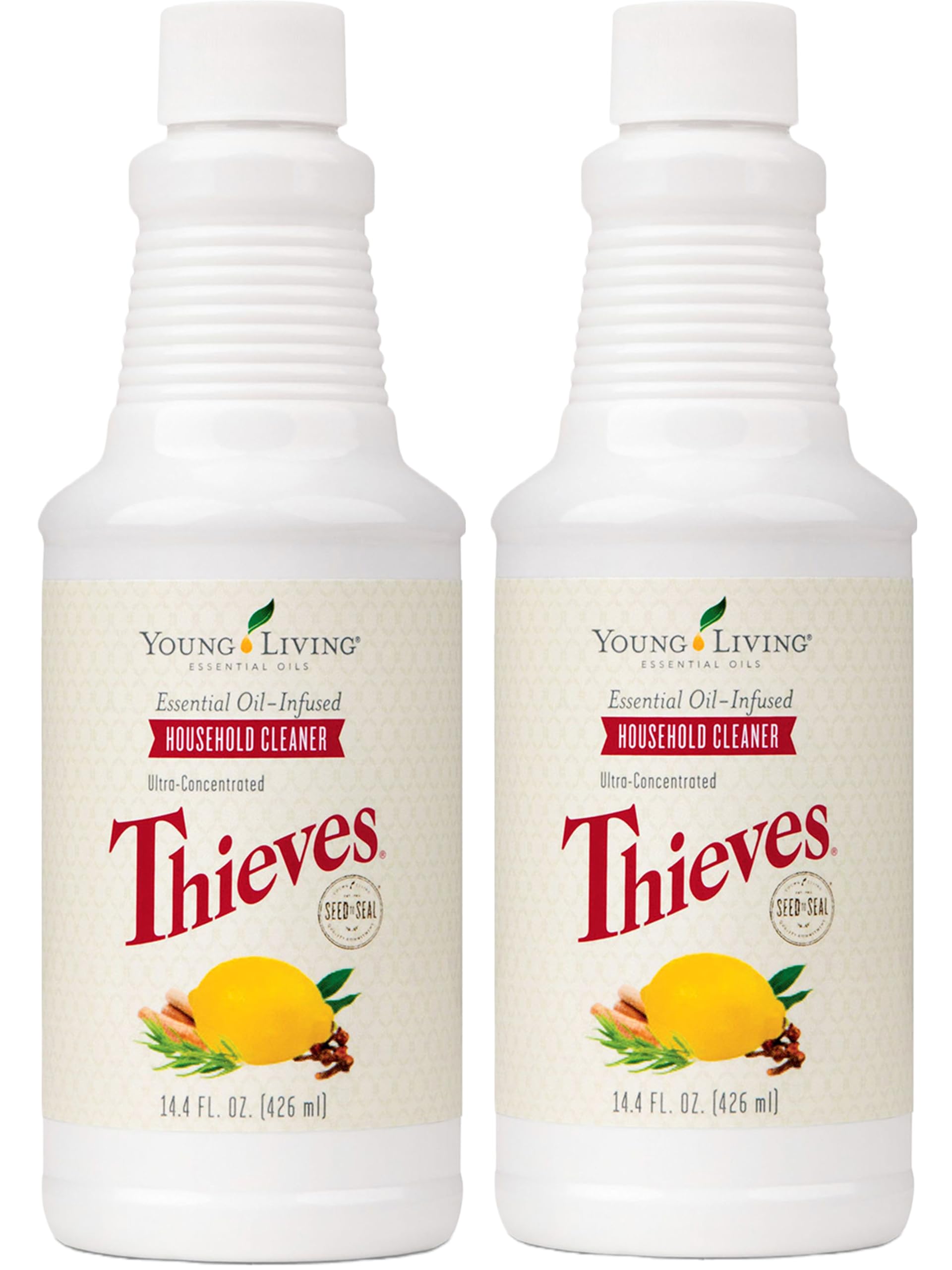 Young Living Thieves Household Cleaner 14.4 fl.oz Essential Oils - TWO (2) PACK