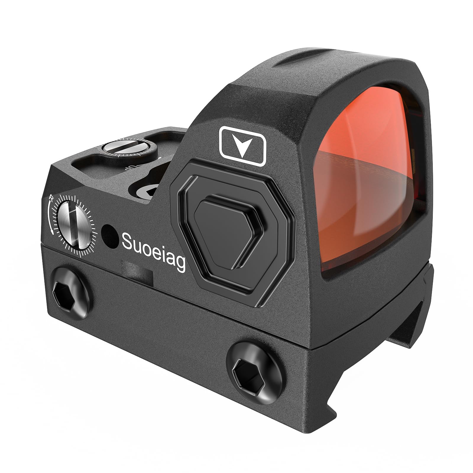 Micro Red Dot Sight, Shake Awake Red Dot Optics for RMR Cut Footprint,2MOA Reticle,12 Brightness Adjustment Reflex Sight,inclueds 20mm Picatinny Mounts and Low Profile Base