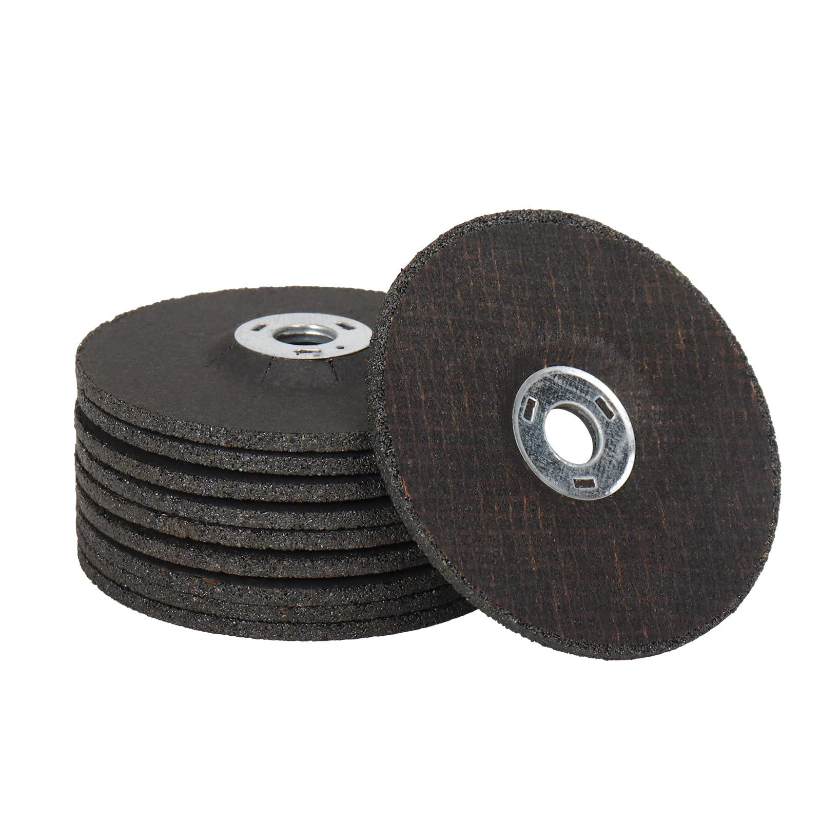 10PCS 3 Inch Grinding Wheel, 3/8" Arbor Sanding Disc for Woodworking, Metal Working, Grinding Polishing Deburring