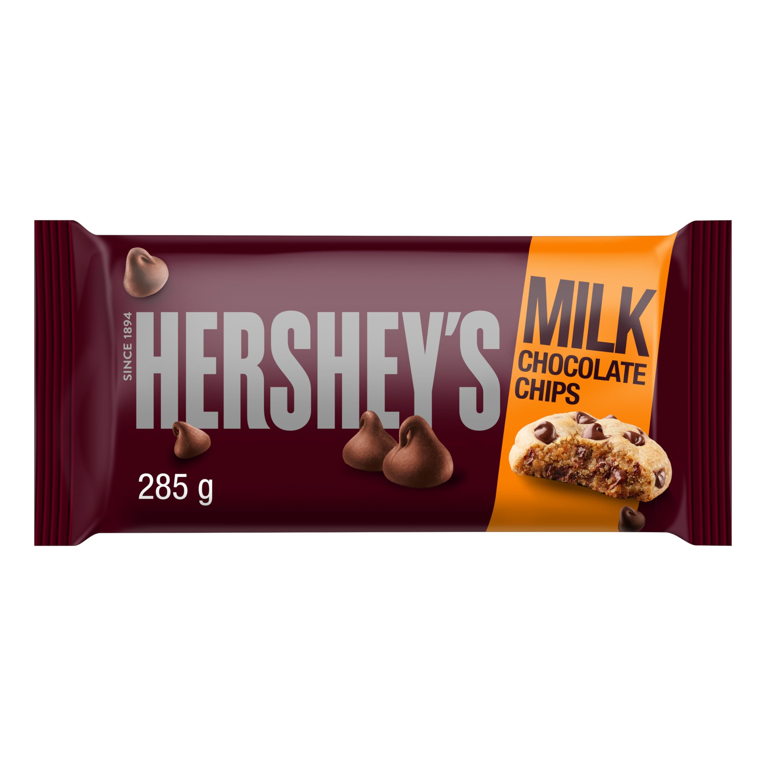 HERSHEY´S Milk Chocolate Chips, for Baking All Kinds of Desserts, 285g