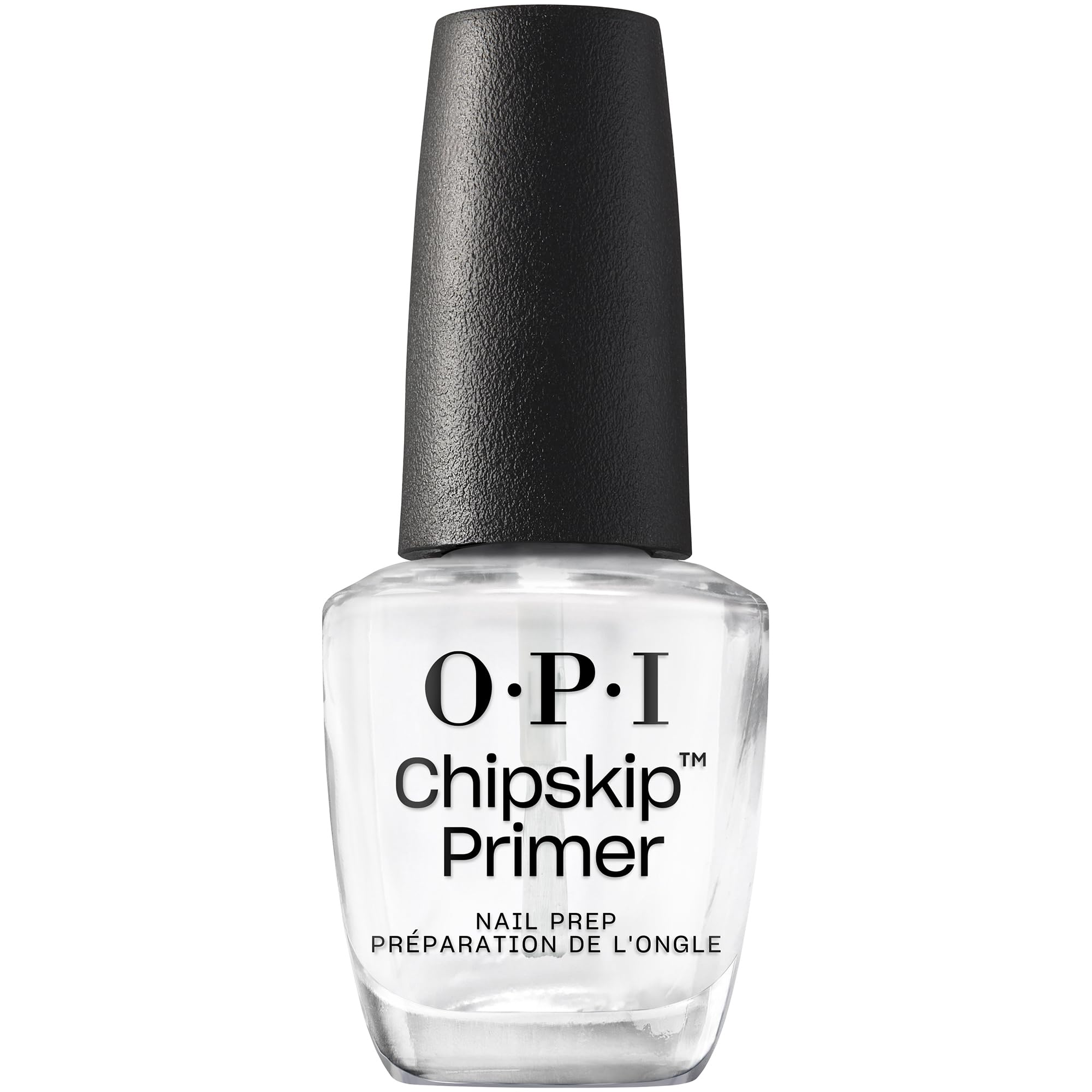 OPI ChipSkip™ Nail Polish Chip Preventor Base Coat, Nail Primer Manicure Base Coat, Chip Free Long-Lasting Results Clear Nail Polish, 15ml