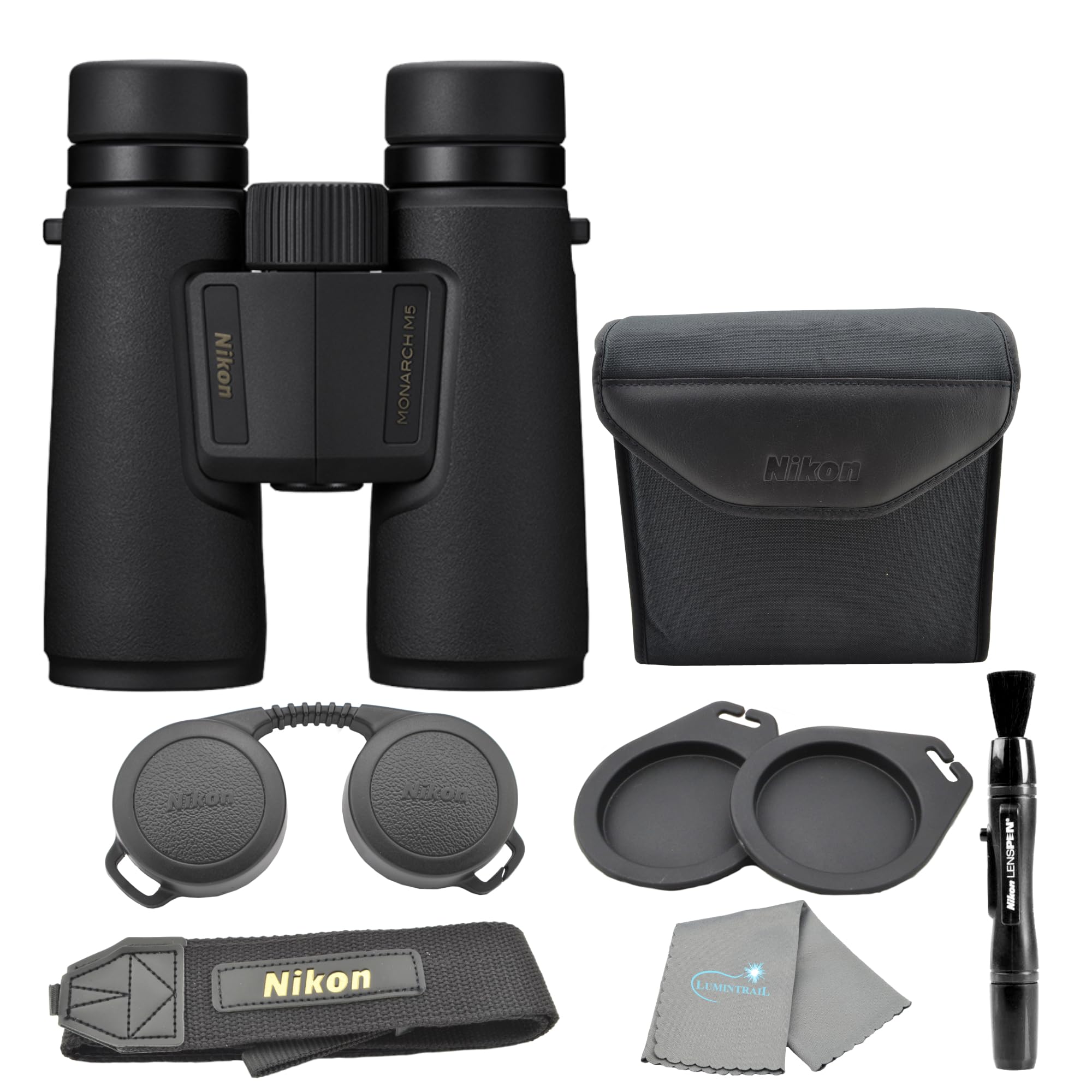 Lumintrail Monarch M5 12x42 Binoculars with Cloth and Lens Pen