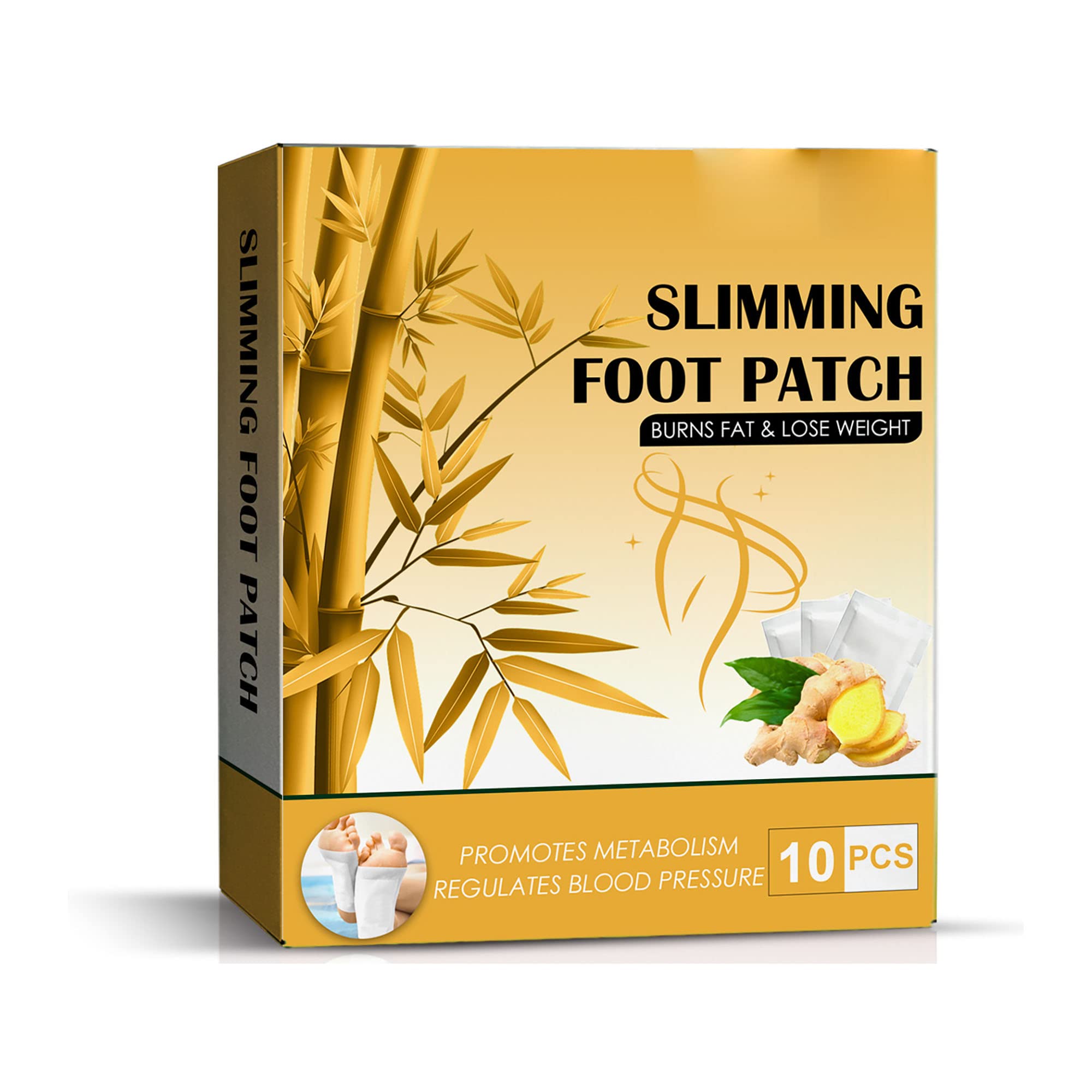 Slimming Foot Detox Patches - Deep Cleansing Feet pads - Foot Care For Body Sculpting,Better Sleep, Expel Toxins, Relax Body And Mind, Dehumidify And Improve Mood