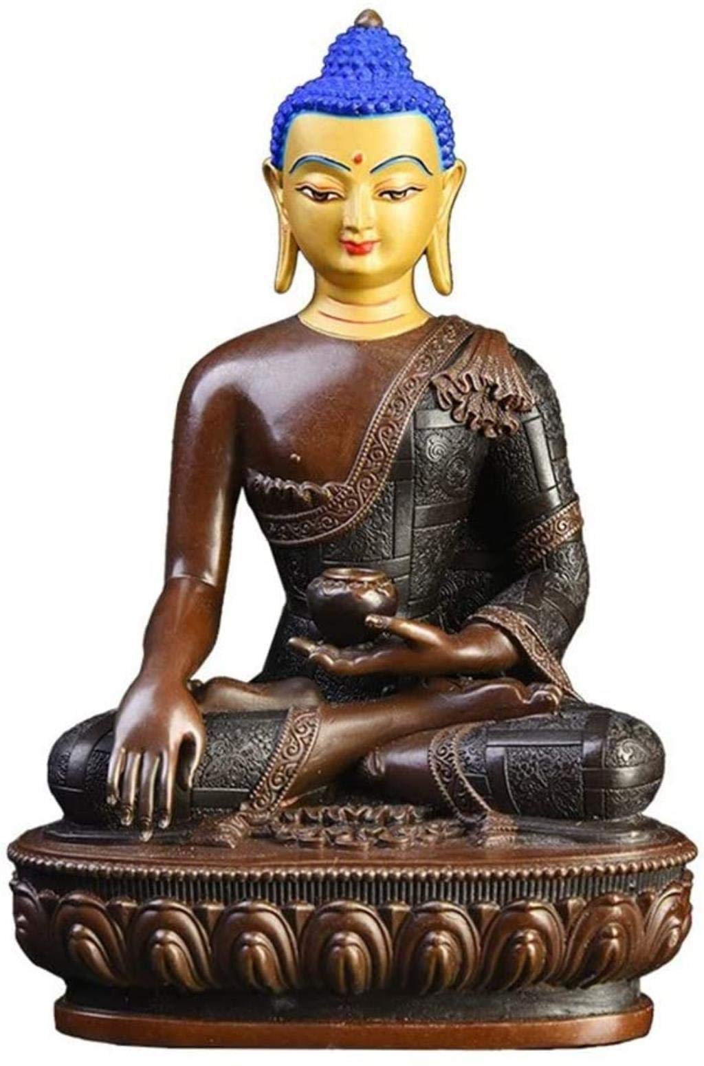 Shakyamuni Buddha Statue, Meditation Buddha Statue Sculpture, Living Room Home Garden Decor,1