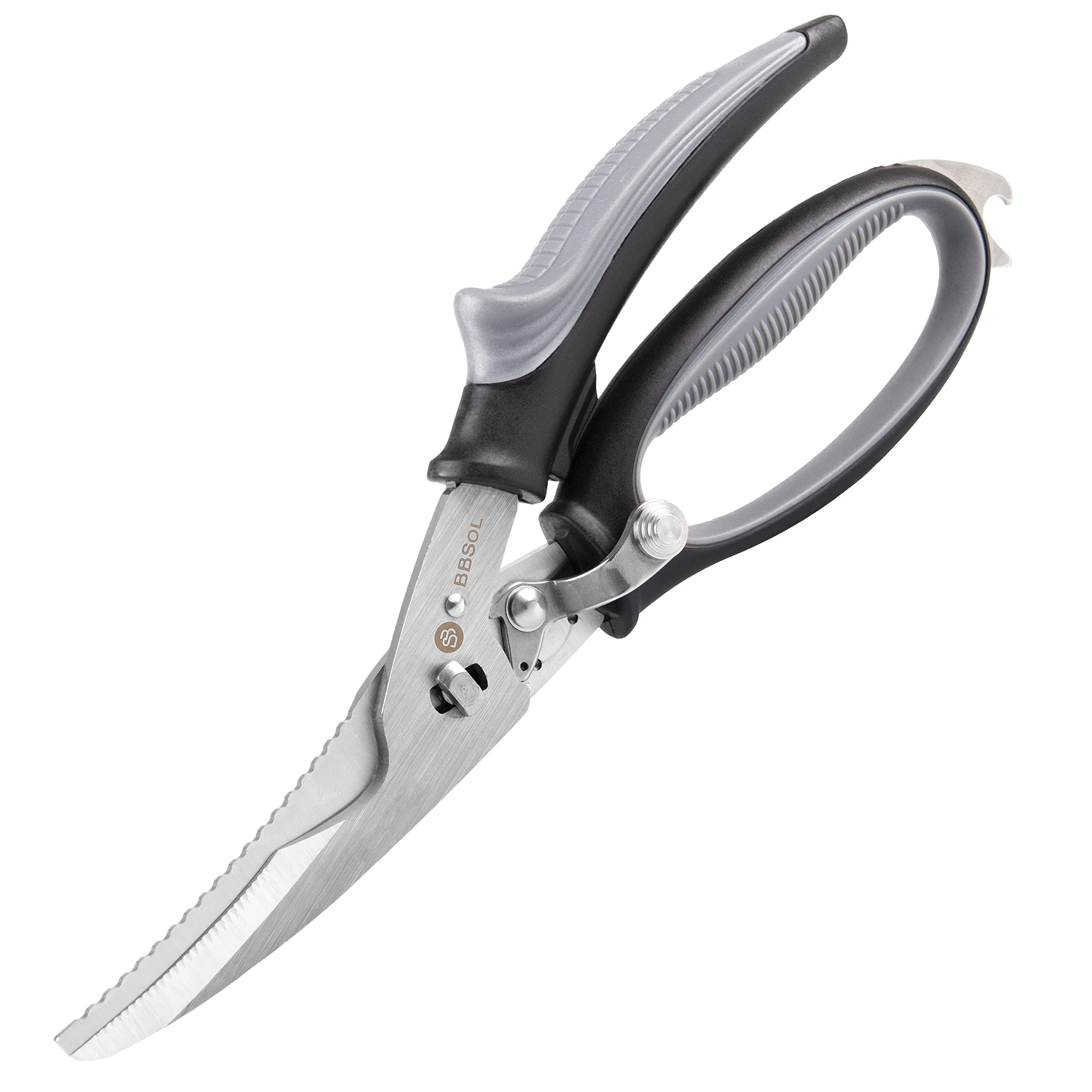 Poultry Shears Heavy Duty Professional – Ultra Sharp Poultry Scissors – Meat Scissors that Come Apart Stainless Steel - Game Shears Spring Loaded Ergonomic Handles - All Purpose Kitchen Shear