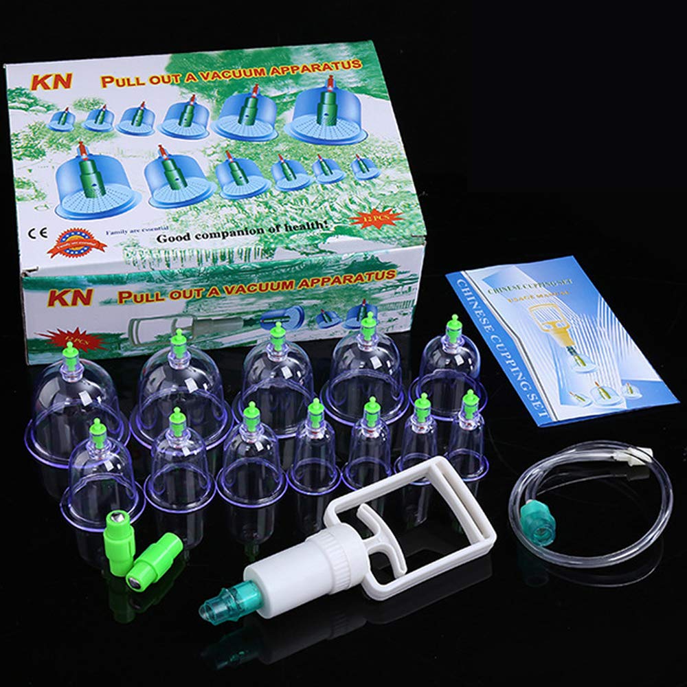 Decdeal-112pcs Cans Cupping Set Vacuum Cuppings Suction Therapy Device Body Massager Kit Household Cupping Tool Sets Traditonal Chinese Treatment