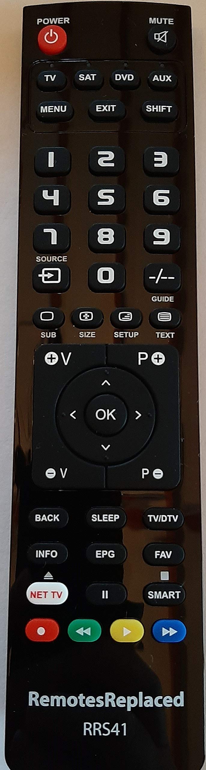 RemotesReplaced Compatible Remote Control for the AIRIS MW141