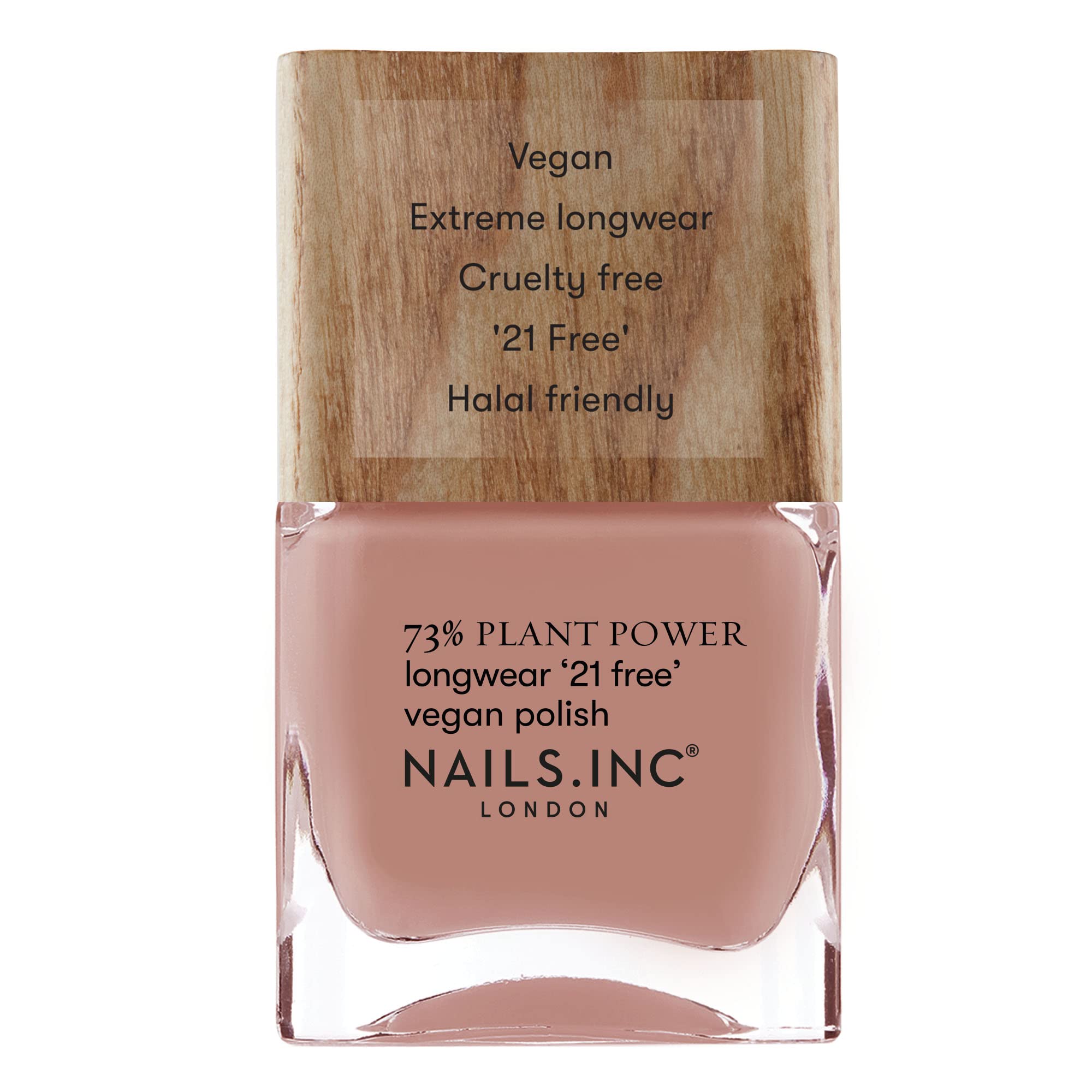 Nails.INC 73% Plant Power Good Energy Efficient 14ml, Caramel Nail Polish