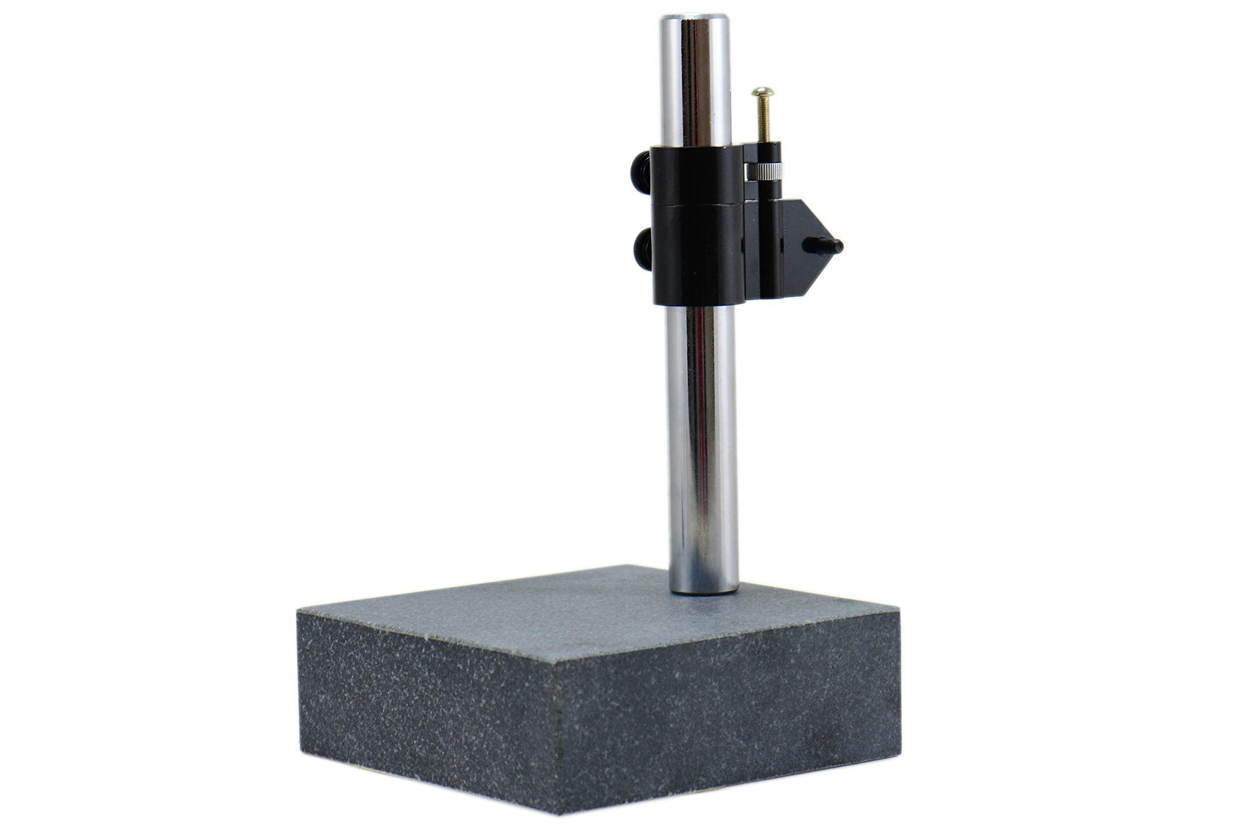 Shars 6" x 6" x 2" Granite Check Indicator Stand with Fine Adjustment Base, 10" Column Length 202-6025 R