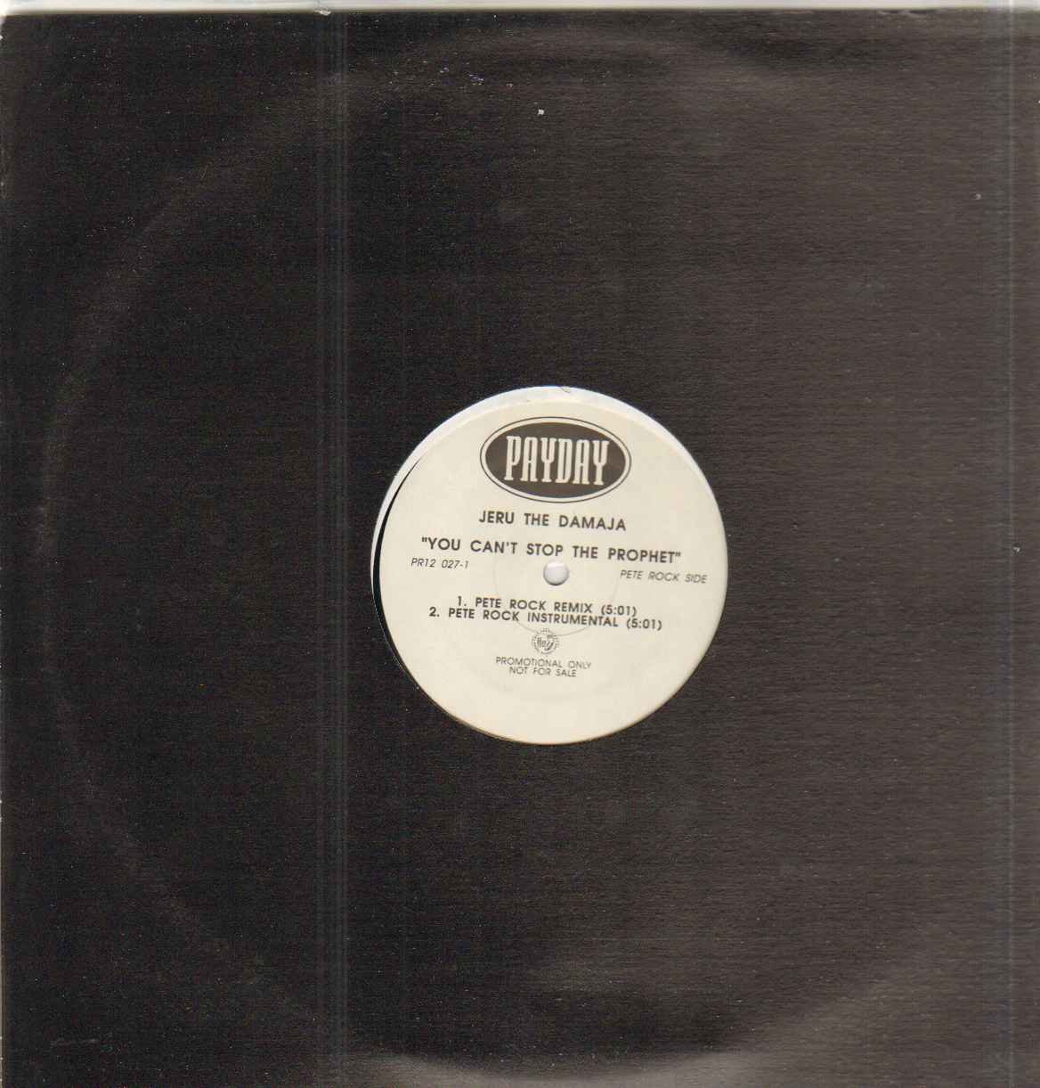 Jeru The Damaja - You Can't Stop The Prophet - 12 inch vinyl