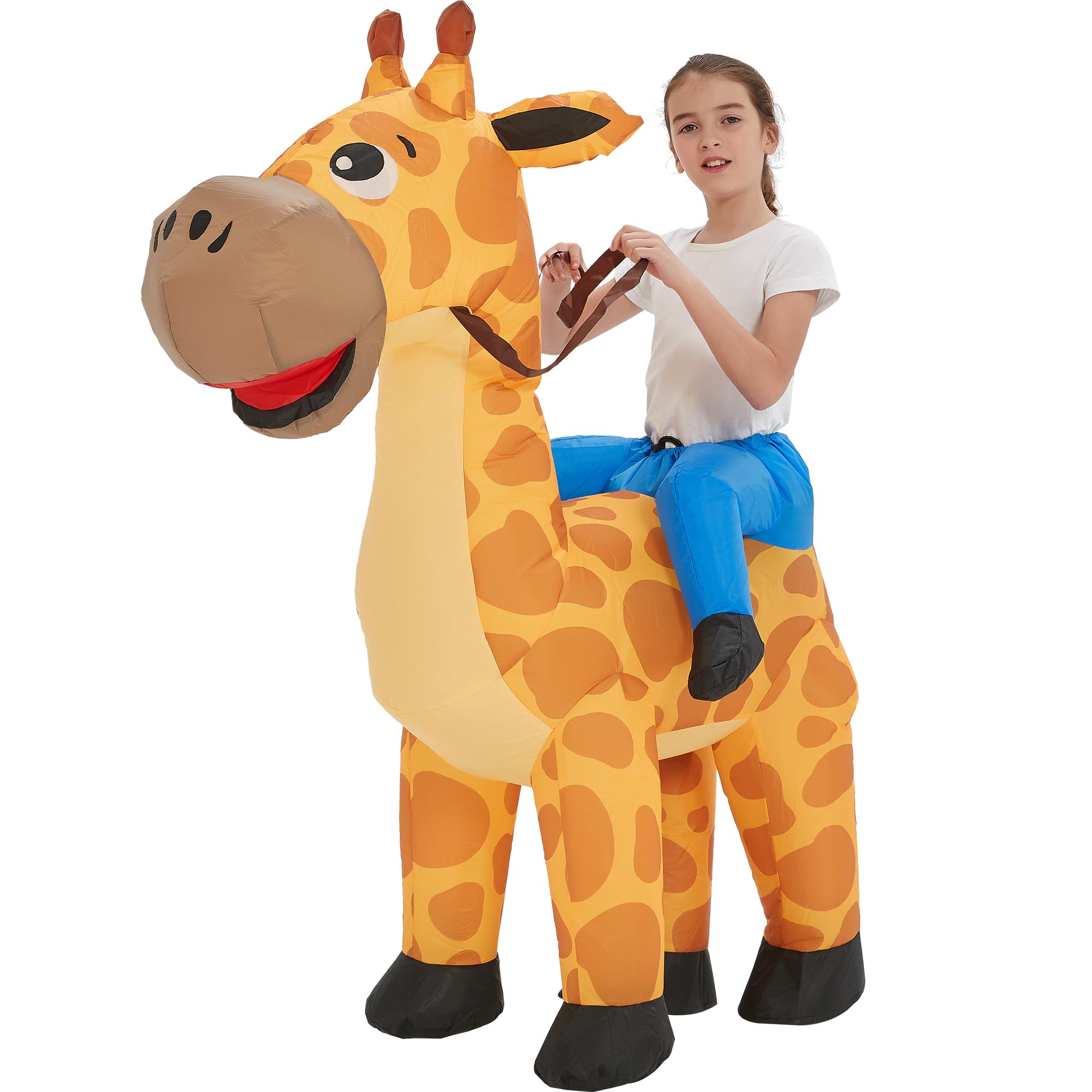 One CasaBlow Up Costume,Inflatable Costumes for Kids,Ride On Giraffe Costume,Halloween Costumes for Girls/Boys