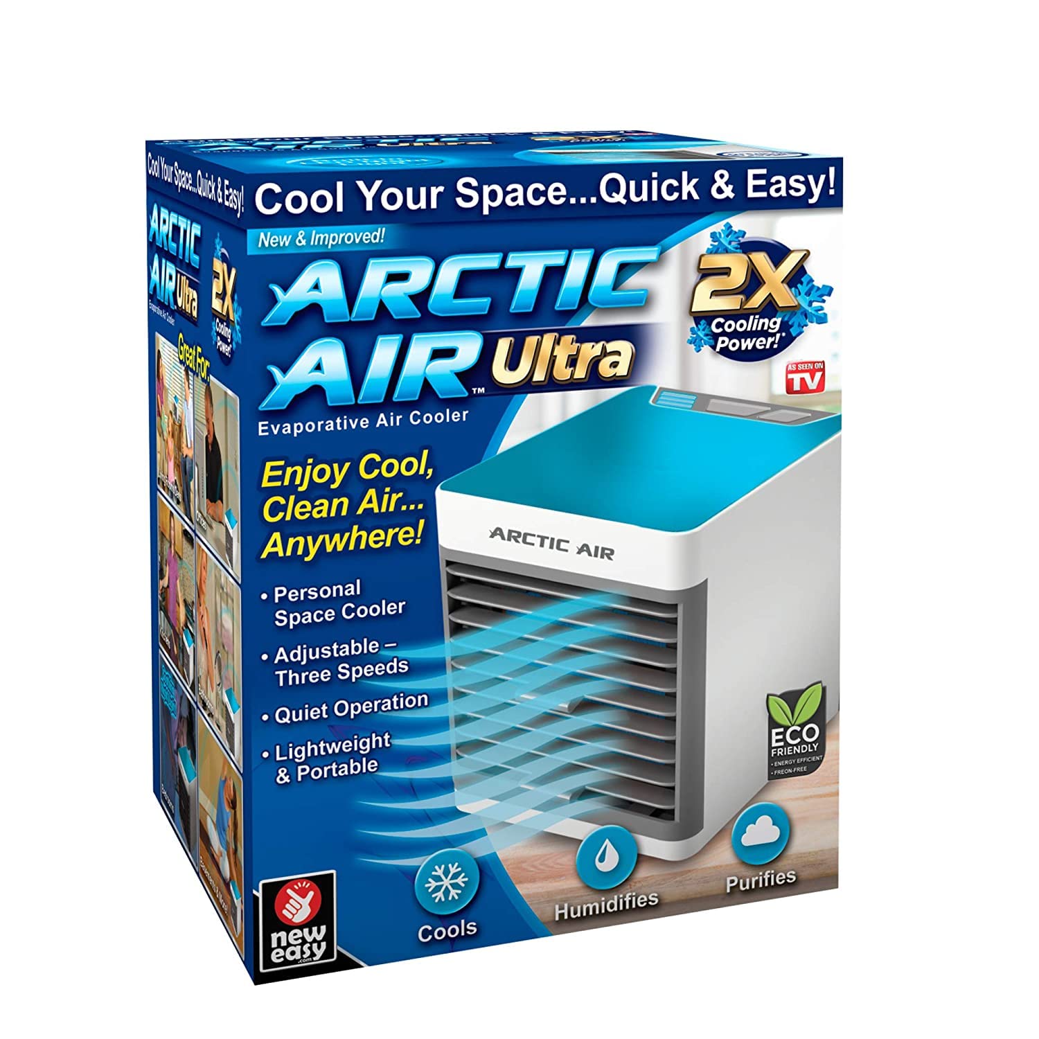 Ontel Arctic Ultra Seen On TV | Evaporative Portable Air Conditioner | Personal Space Cooler |