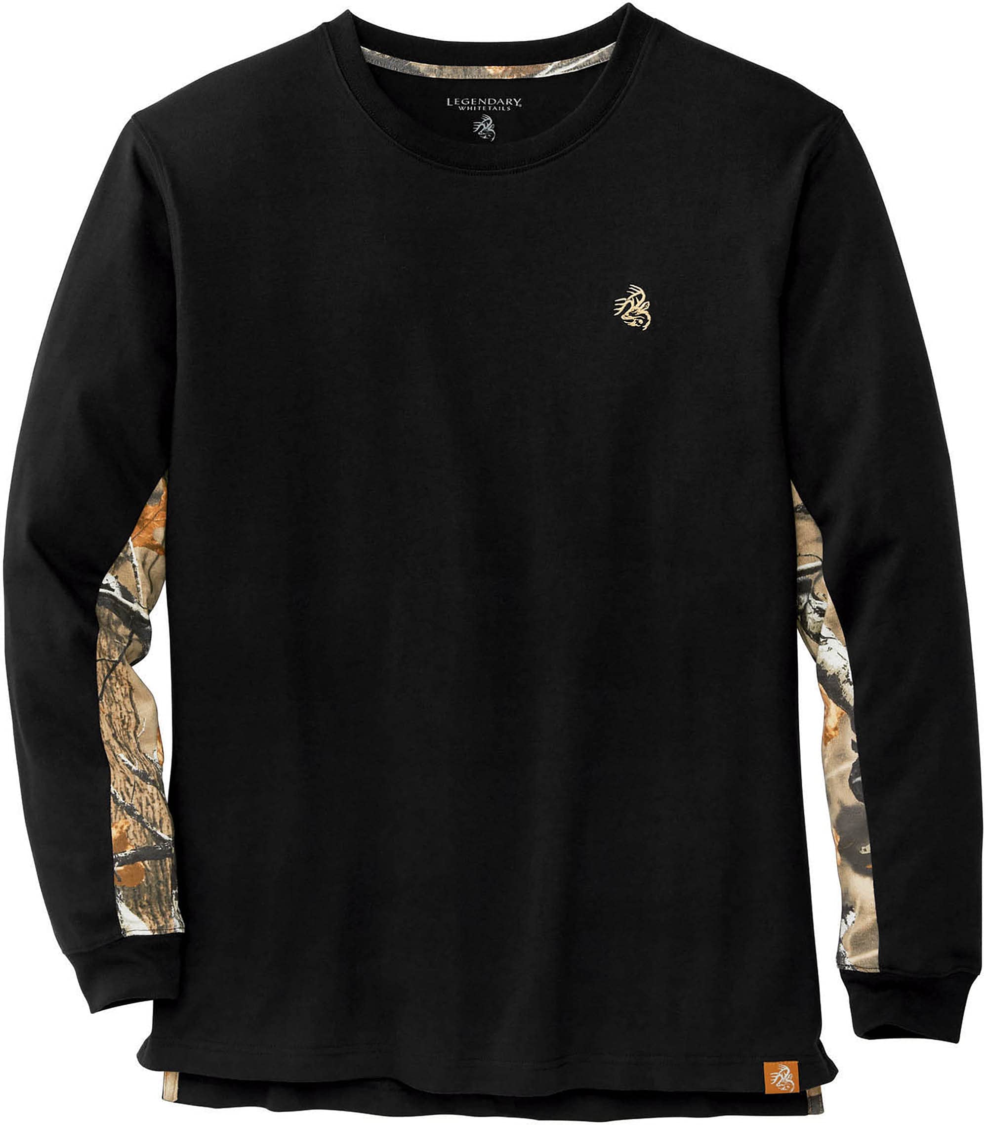 Legendary Whitetails Men's Backcountry Long Sleeve Camo T-shirt - Casual Crewneck Pullover Regular Fit