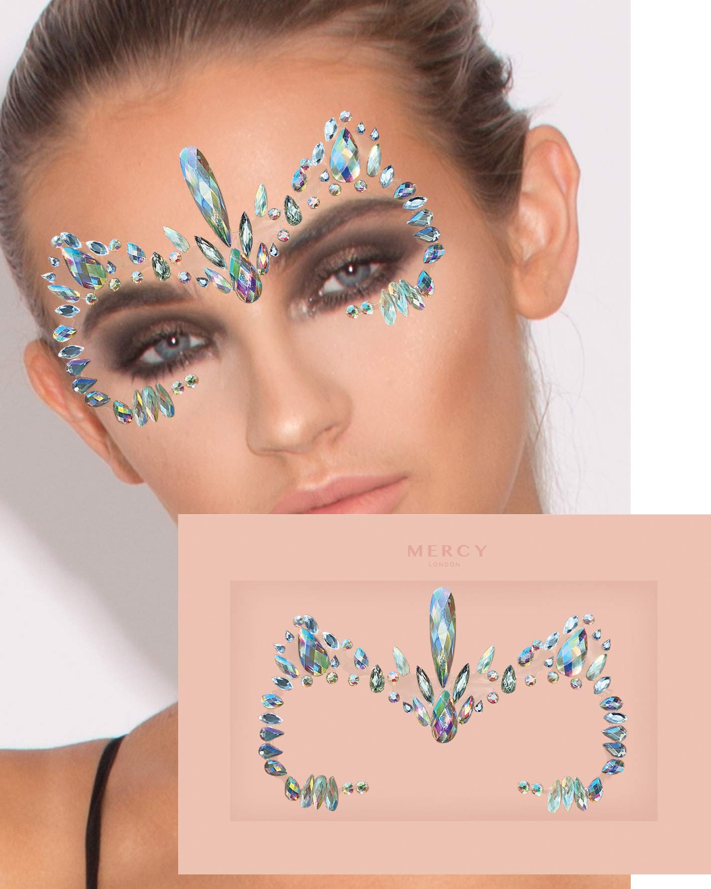 Ice Queen Face Jewel ✮ All In One Face Jewels Costume Accessories