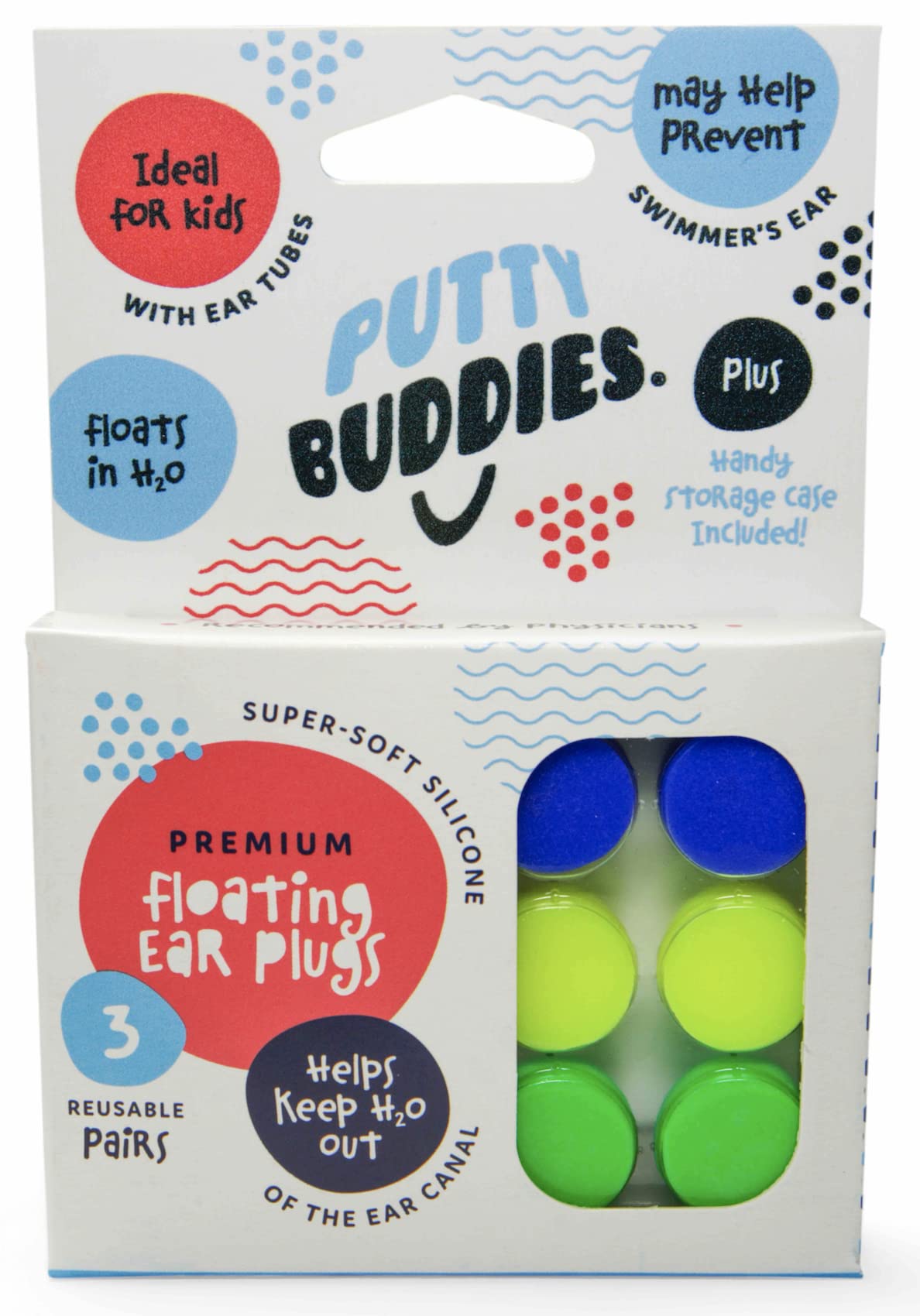 Putty Buddies (3 Pack) Floating(colour may vary)