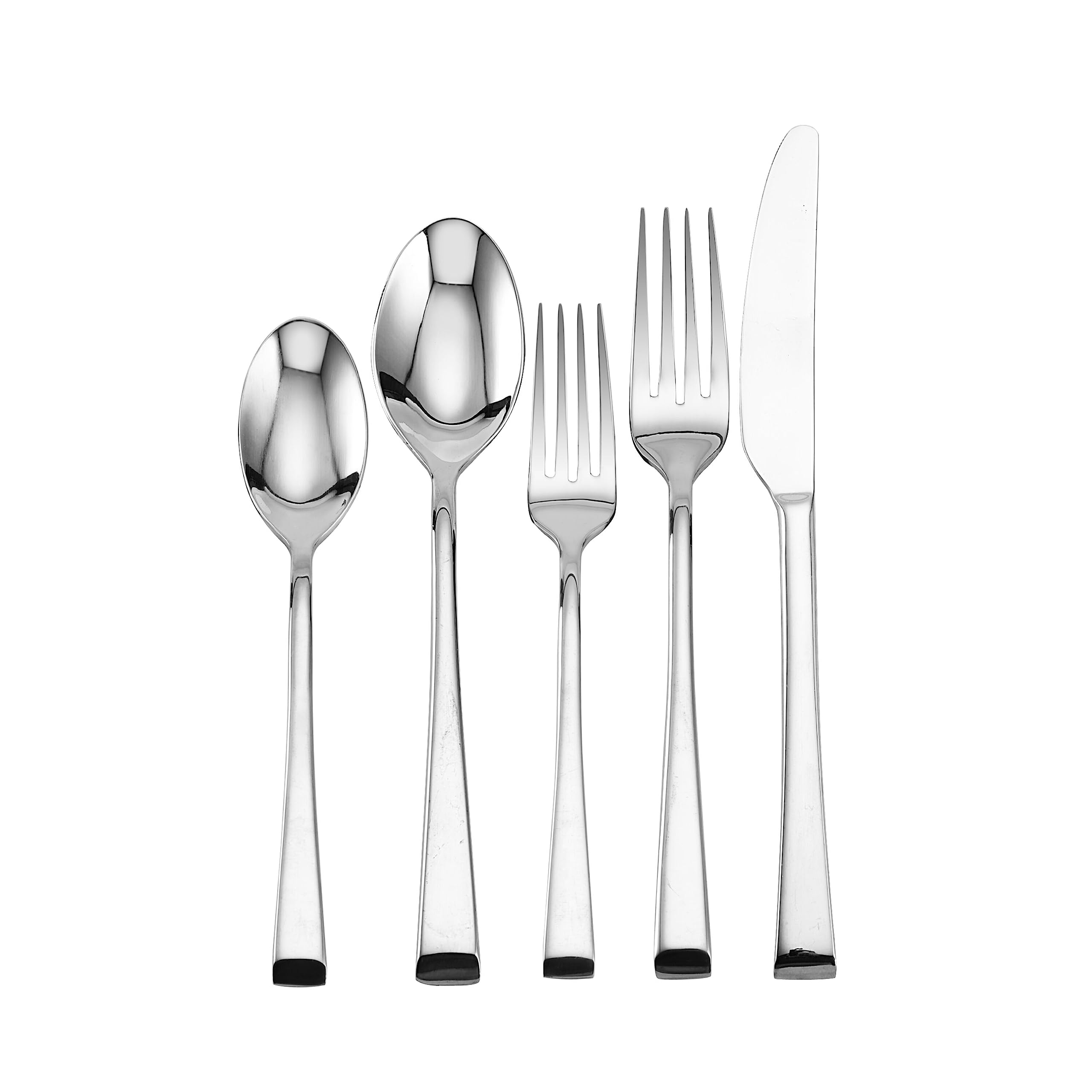 Mikasa Rockford 18/10 Stainless Steel, 20-Piece Flatware Set, Service for 4, Silver