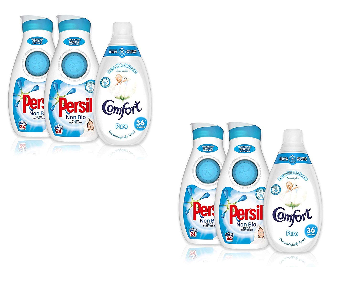 Persil and Comfort New Baby Essential Laundry Kit (3 Items) - 2 Pack