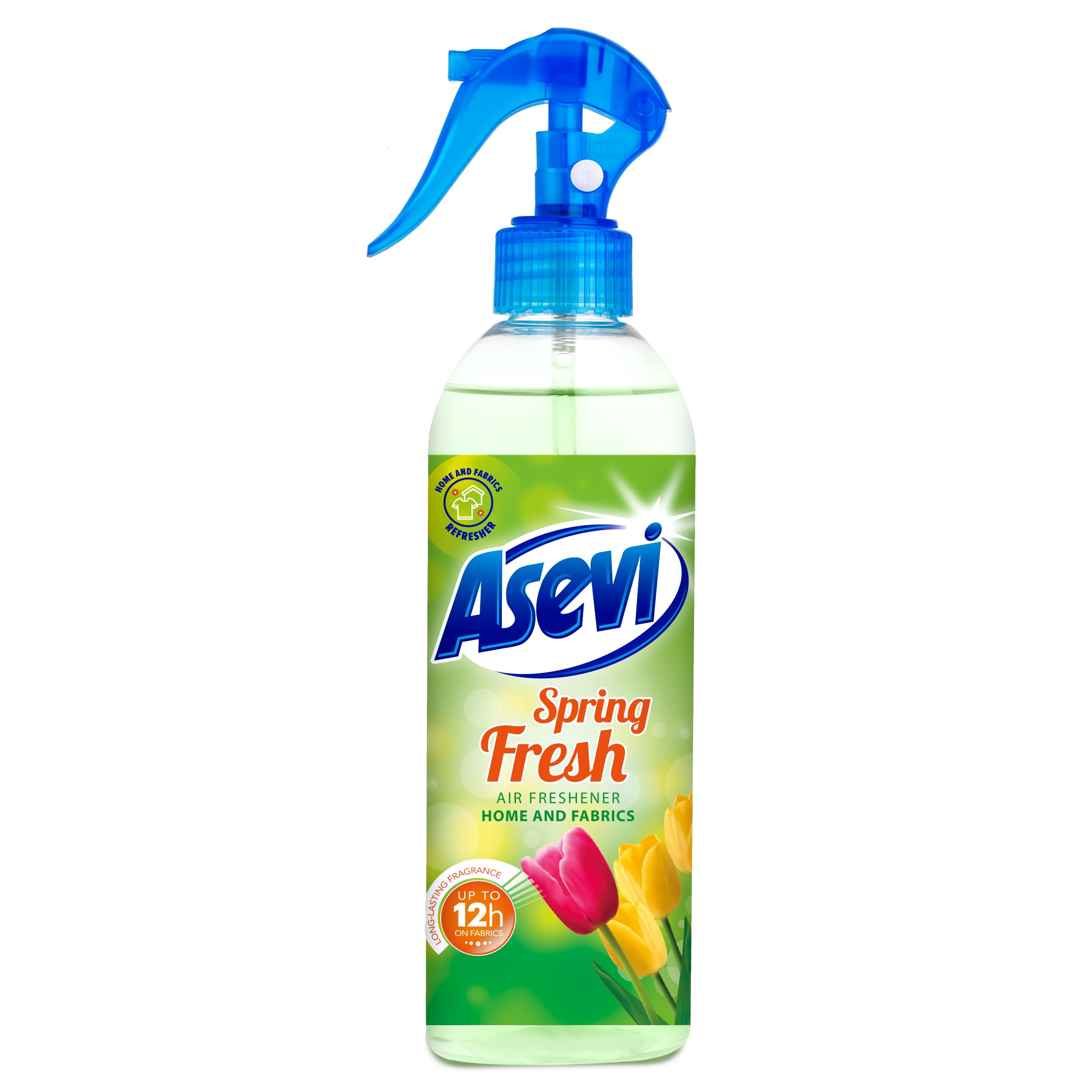 Asevi Air Freshener Spray, Air Fresheners for the Home, Room and Fabric Freshener, 400ml, Spring Fresh