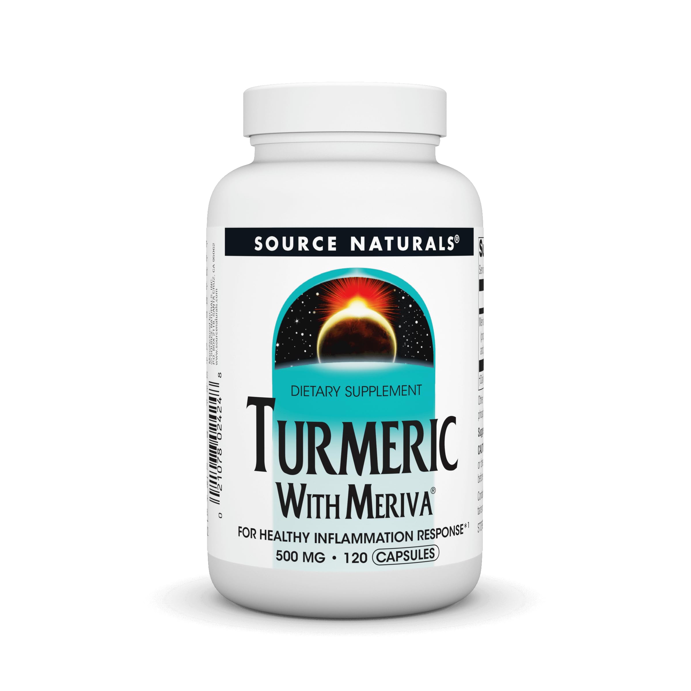 Source NaturalsTurmeric with Meriva, for Healthy Inflammatory Response*, 500 mg - 120 Capsules