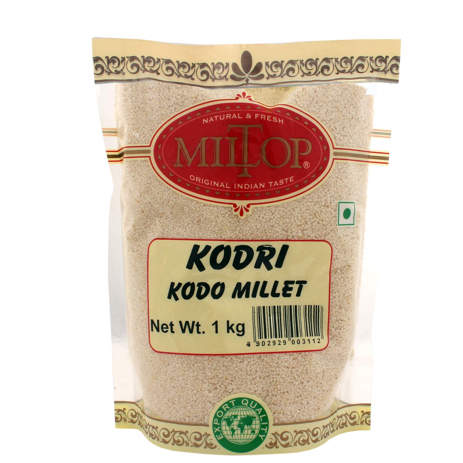 Miltop Kodri-Kodo Millet, 1 kg (Healthy Diabetic Food)