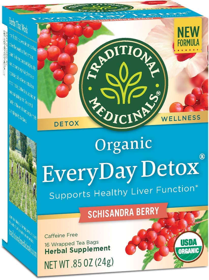 Traditional Medicinals, Detox Teas, EveryDay Detox, 16 Wrapped Tea Bags.85 oz (24 g)