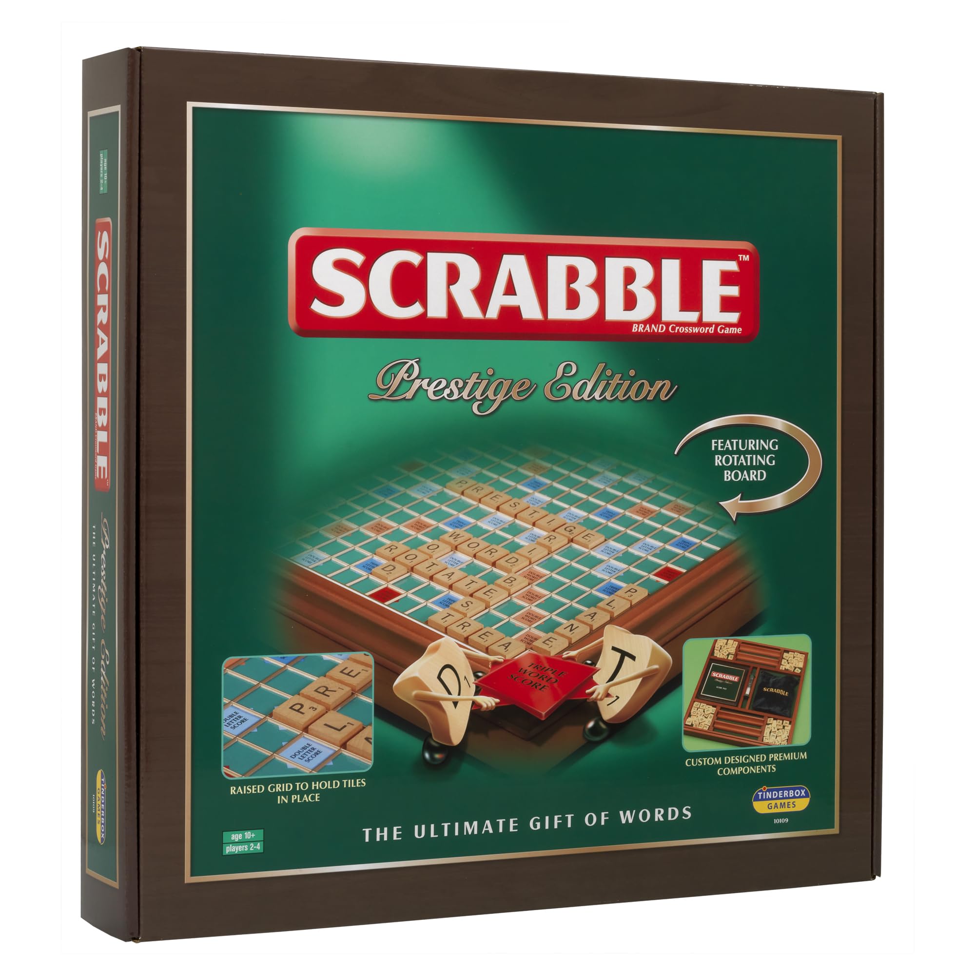 Scrabble Prestige Edition: The Ultimate Gift of Words | Classic Games | For 2-4 Players | Ages 10+