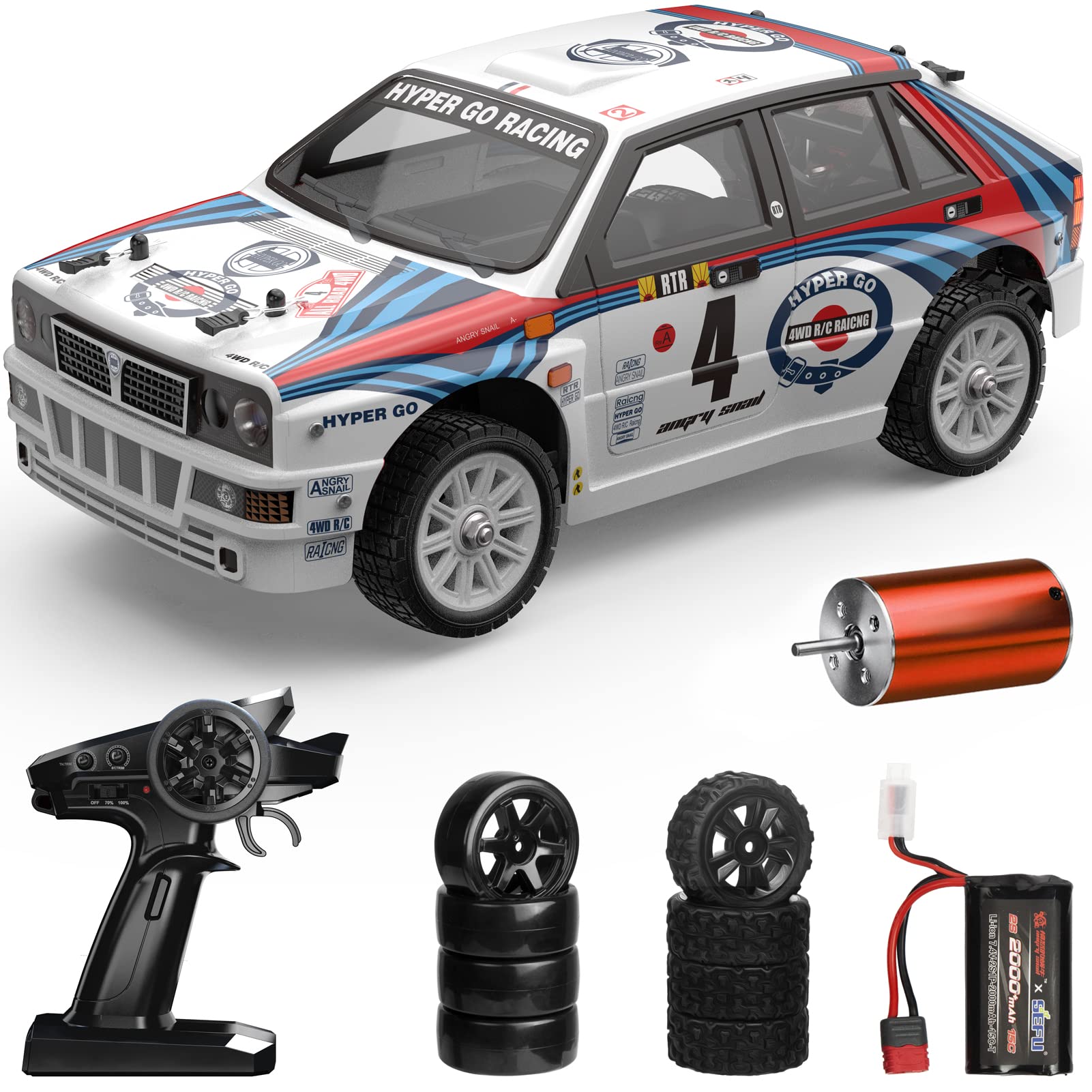 TesPower MJX Hyper Go 14302 Brushless RC Drift Car,1/14 2.4G RTR Remote Control Car for Adult,4WD Off-Road Racing Car,42KM/H High Speed All-Road Electric Hobby Toy Truck