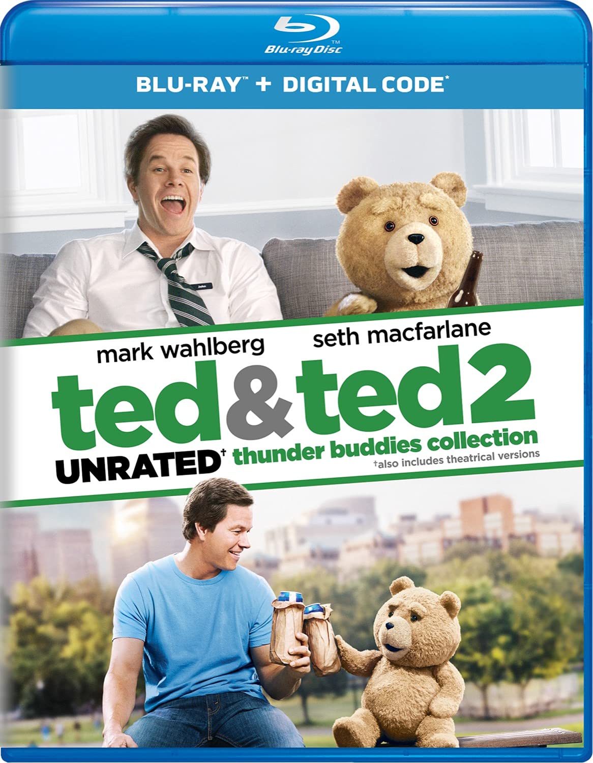 Ted & Ted 2 Unrated Thunder Buddies Collection [Blu-ray]