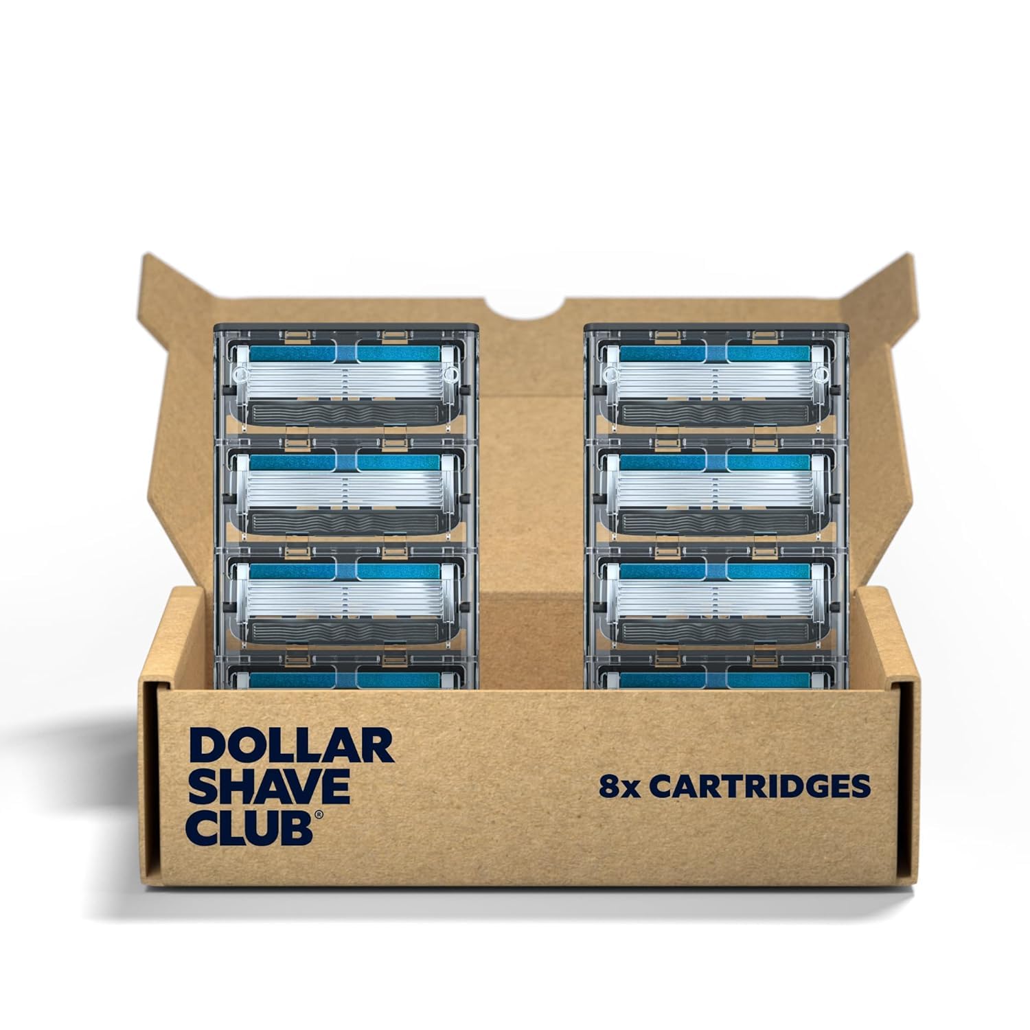 Dollar Shave Club | 6 Blade Razor Refills (8 Pack) | 6 Stainless Steel Blades for a Close & Comfortable Shave