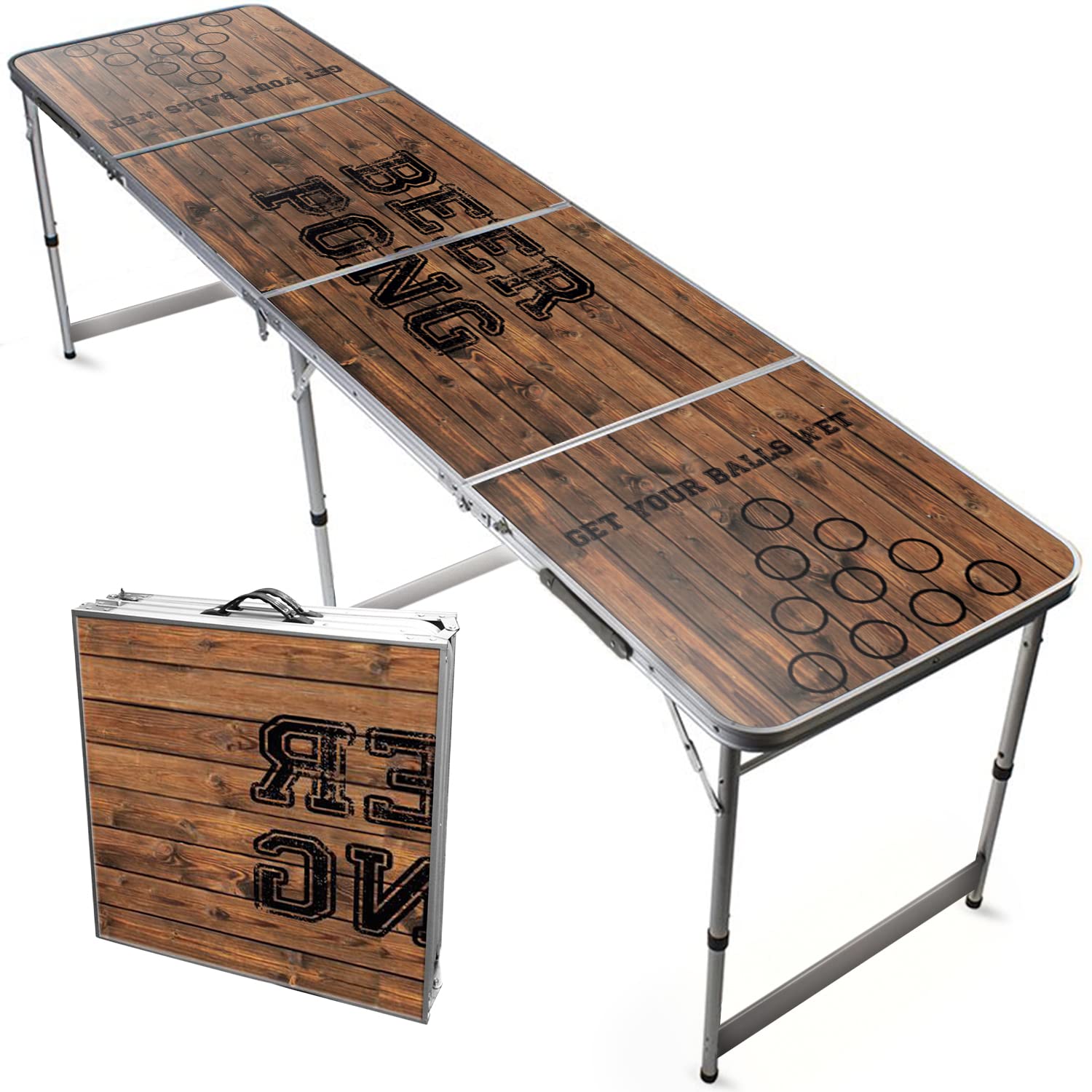 Official Beer Pong® Table | Old School | Premium Quality | Official Dimensions | Waterproof and Scratch Resistant | Stable & Lightweight | Party Games | OriginalCup®