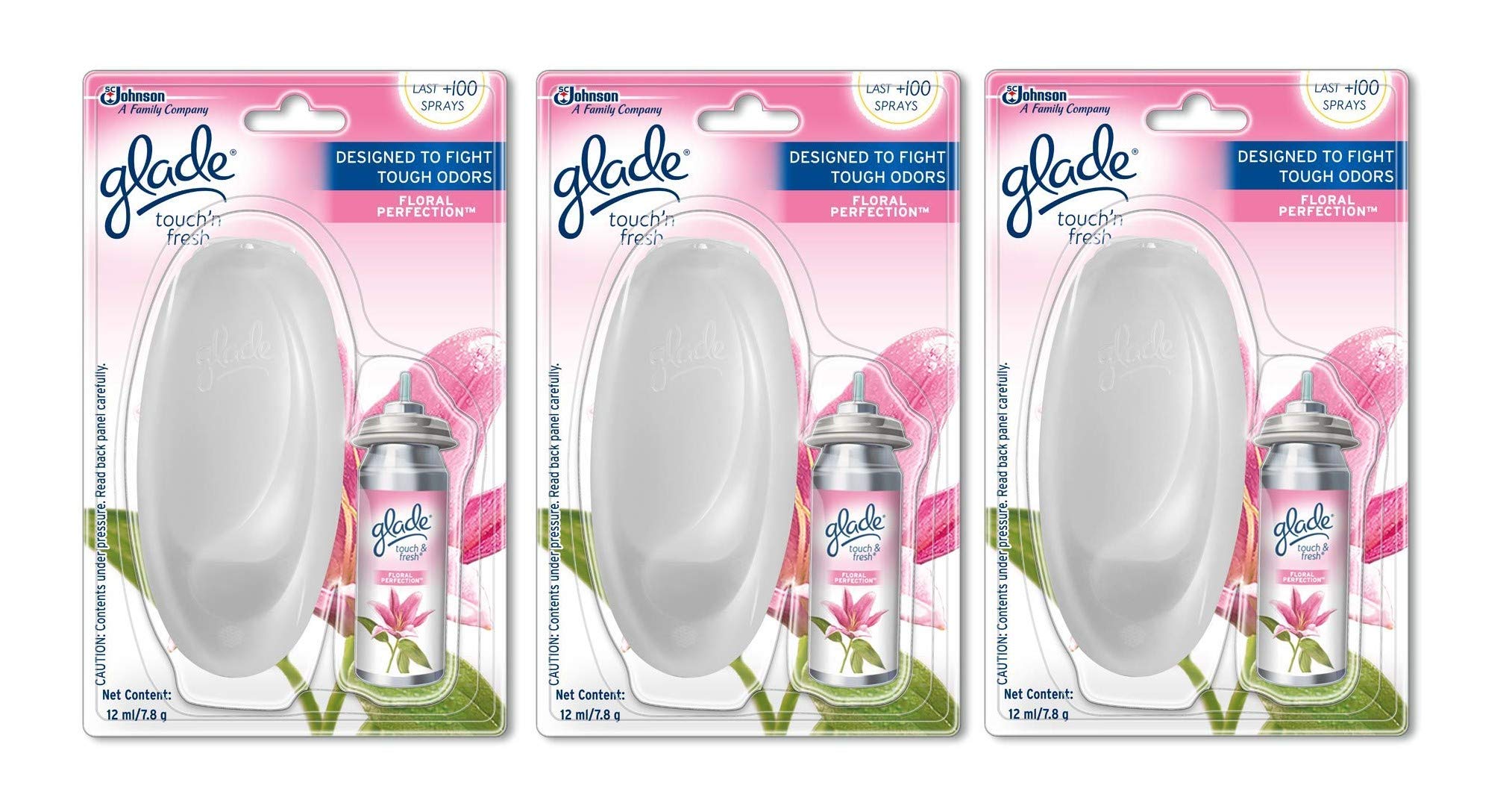 glade Touch 'n' Fresh Floral Perfection Refill (12 ml) - Pack of 3