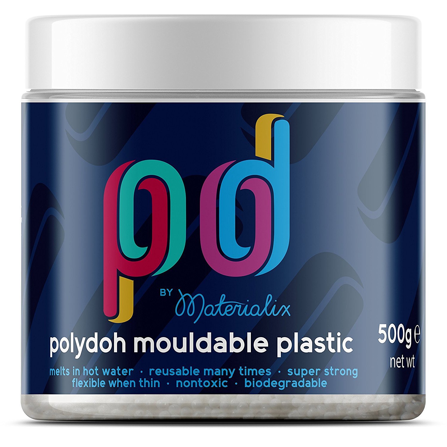 MaterialixPolydoh Malleable Plastic (500g) [Polymorphic, Plastimake, Instamorphic]