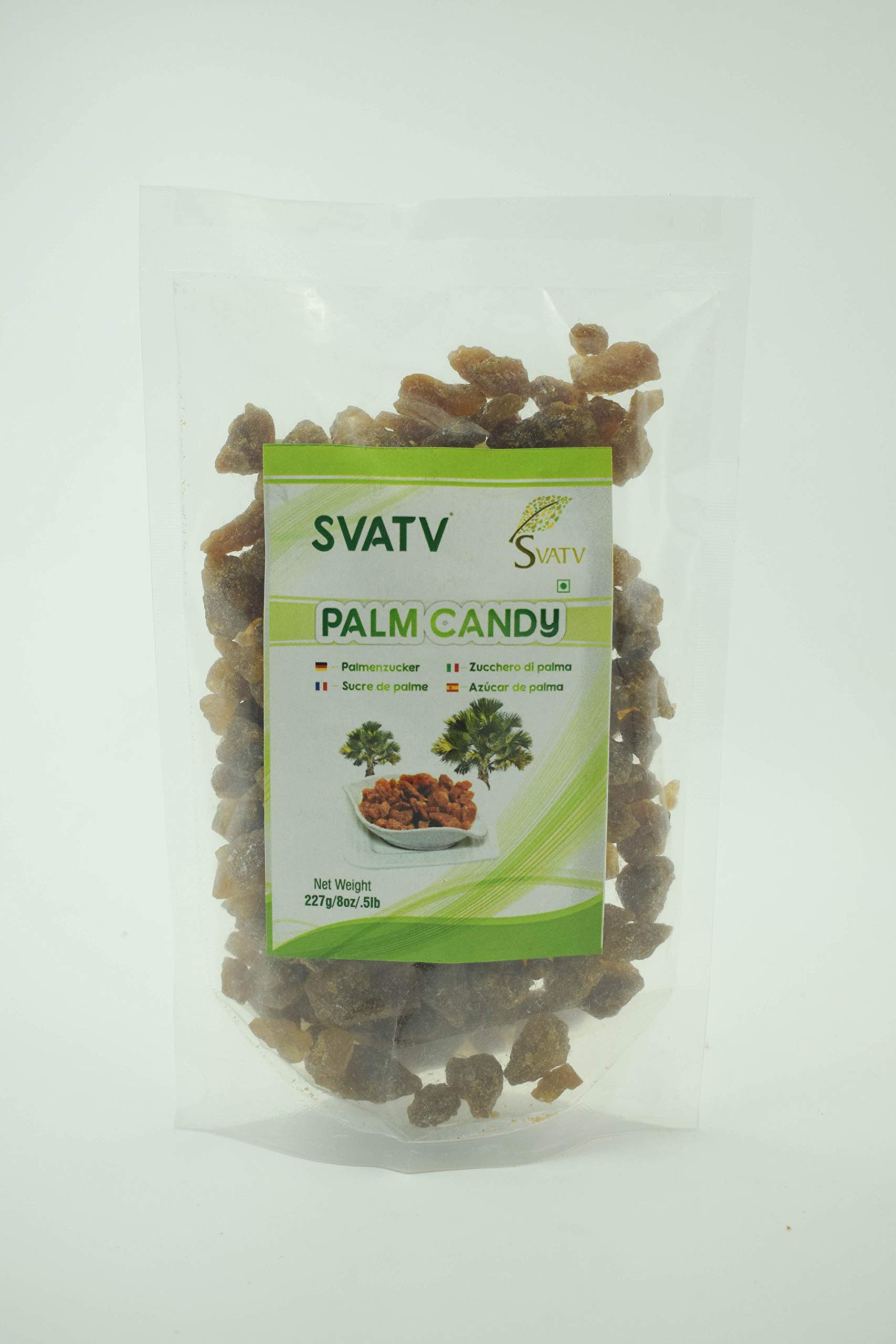 SVATVPalm Candy | Natural Sweetener Powder | Gluten Free - sweeteners | Refined Sugar Alternative | Substitute for Baking, | No Preservatives Added | No Artificial Flavors - 227g, 8 oz