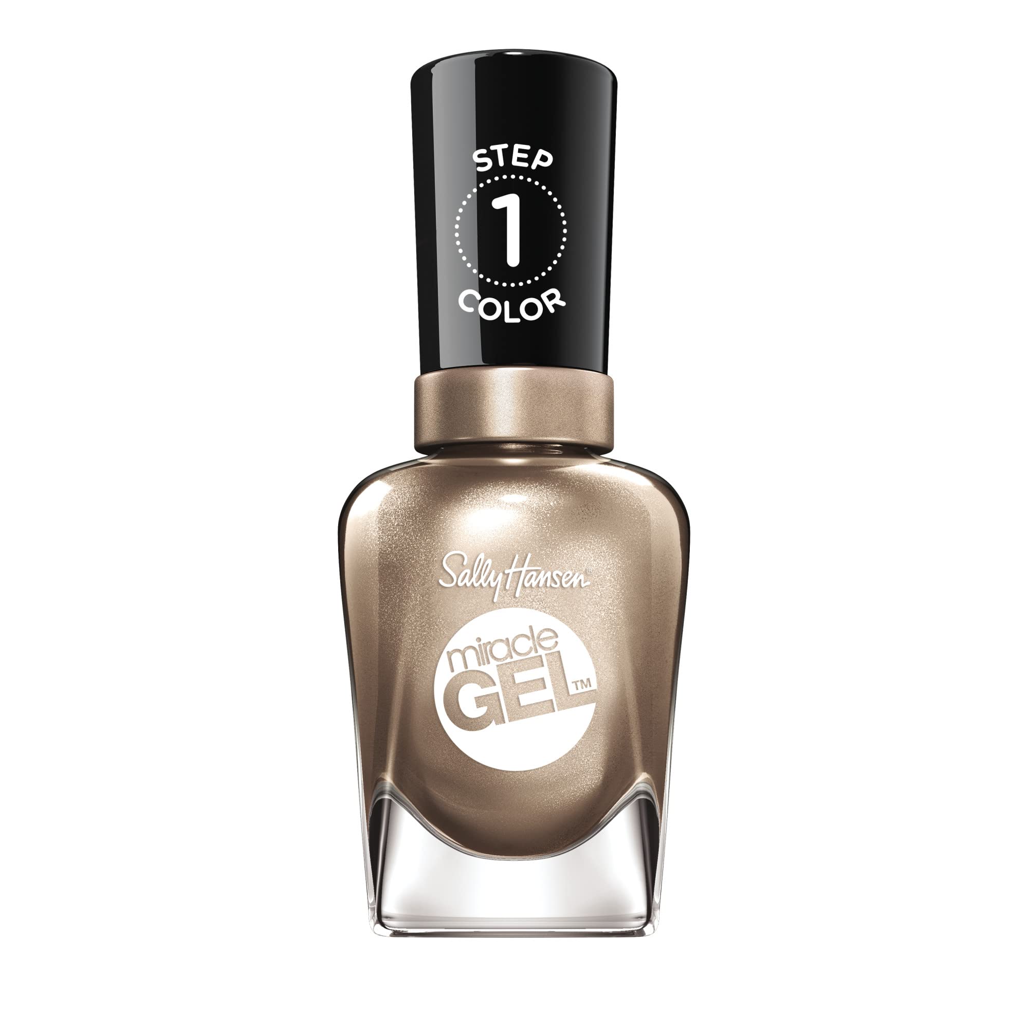 Sally HansenMiracle Gel™ - Game Of Chromes, A Glittering Silver-Gold Nail Polish, 0.5 Fl Oz - 14.7 ml