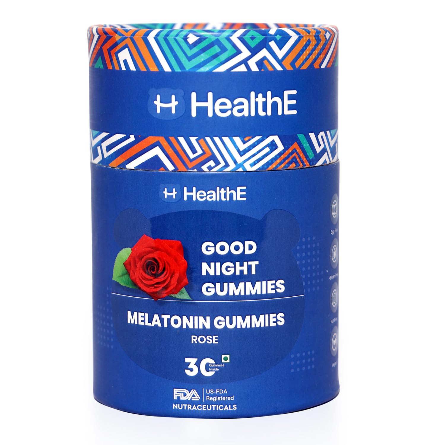 HealthE Melatonin Sleep Gummies - Good night Gummies I Helps You Sleep Soundly I | For Men & Women | 30 Gummies