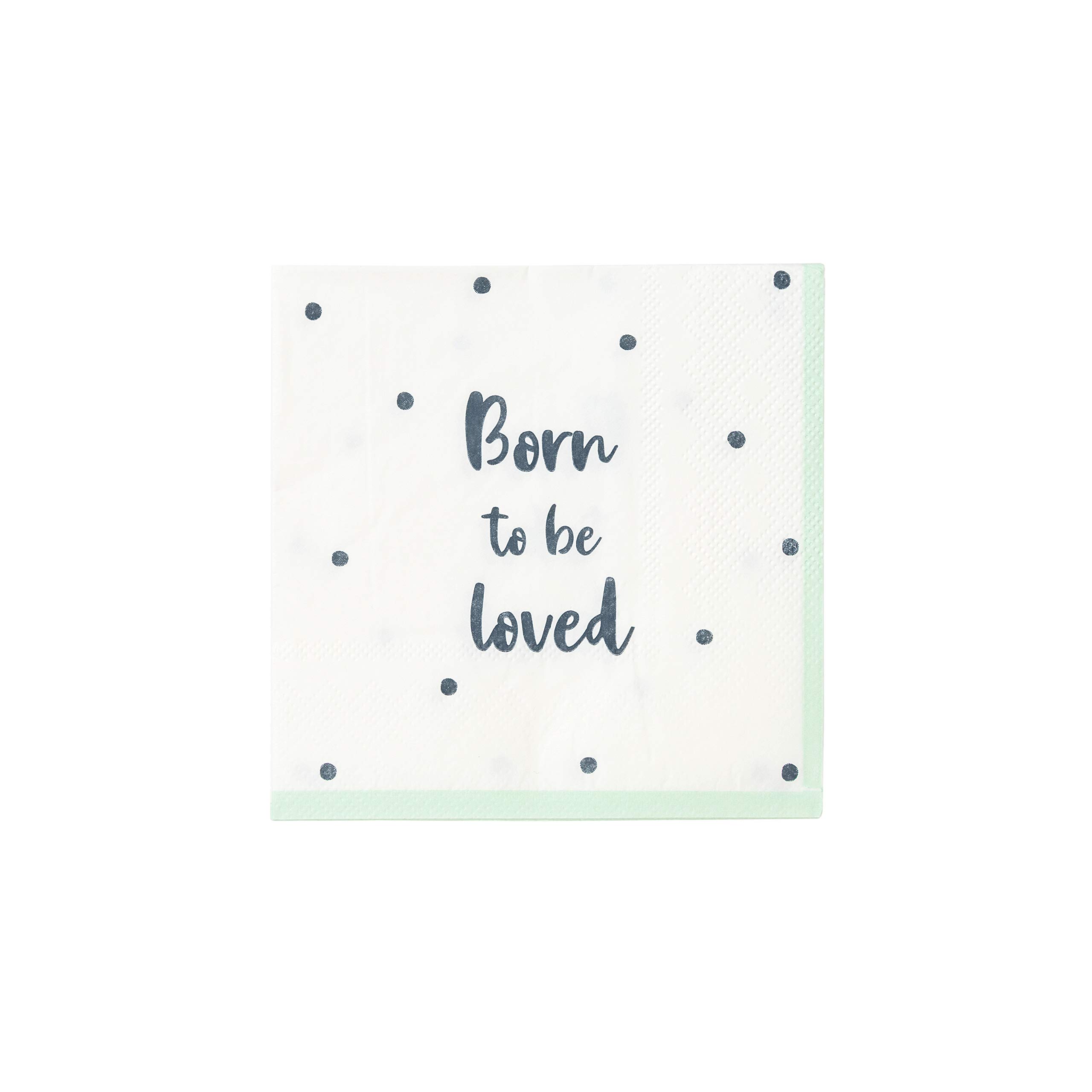 Talking Tables Born To Be Loved Cocktail Paper Napkins 20-Piece