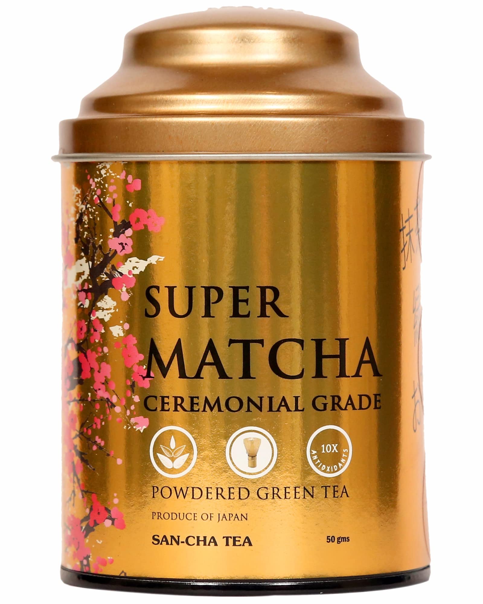 SAN-CHA Tea Boutique, Super Matcha Tea, Japanese Matcha Green Tea, 100% Authentic Japanese Matcha, Ceremonial Grade Matcha (50Cups+, 240 Gram)