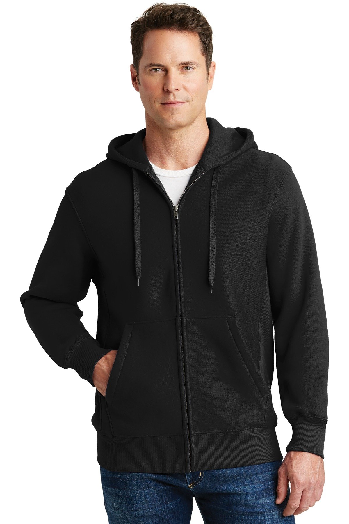 SPORT-TEK Men's Super Heavyweight Full Zip Hooded