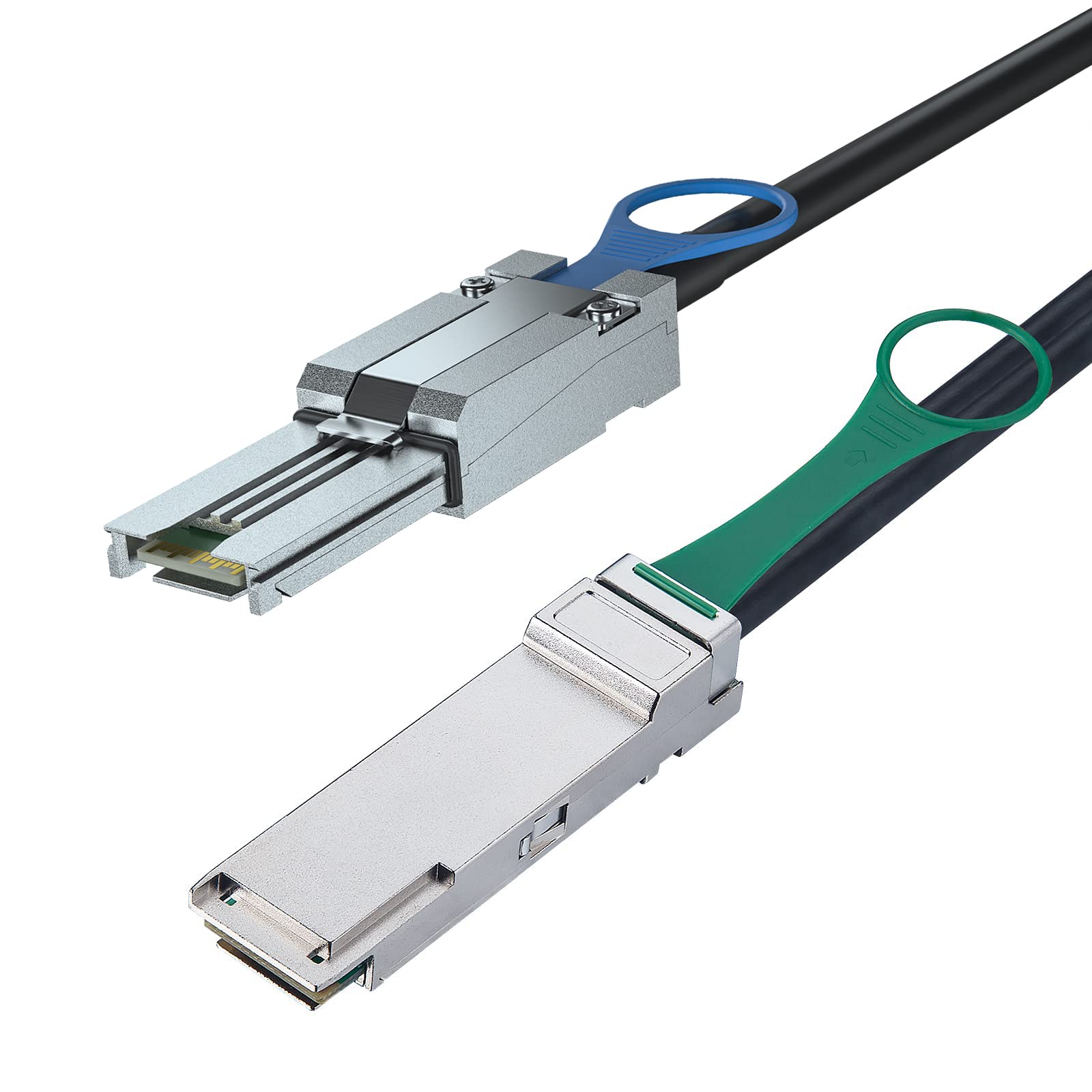 ipolex QSFP(SFF-8436) to MiniSAS(SFF-8088) DDR Cable, 2-Meter 6.5ft