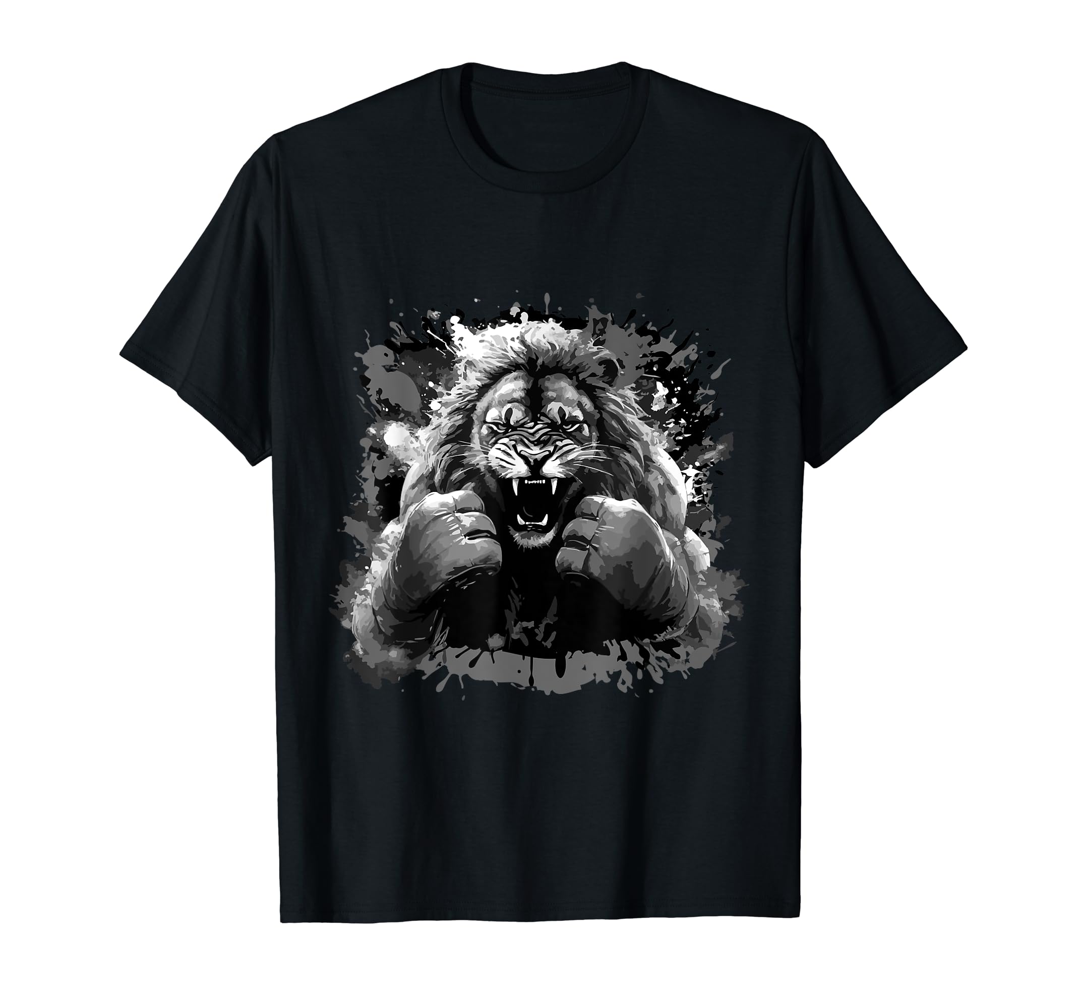 Martial Arts MMA Lion Fighter Boxer Boxing Champ T-Shirt