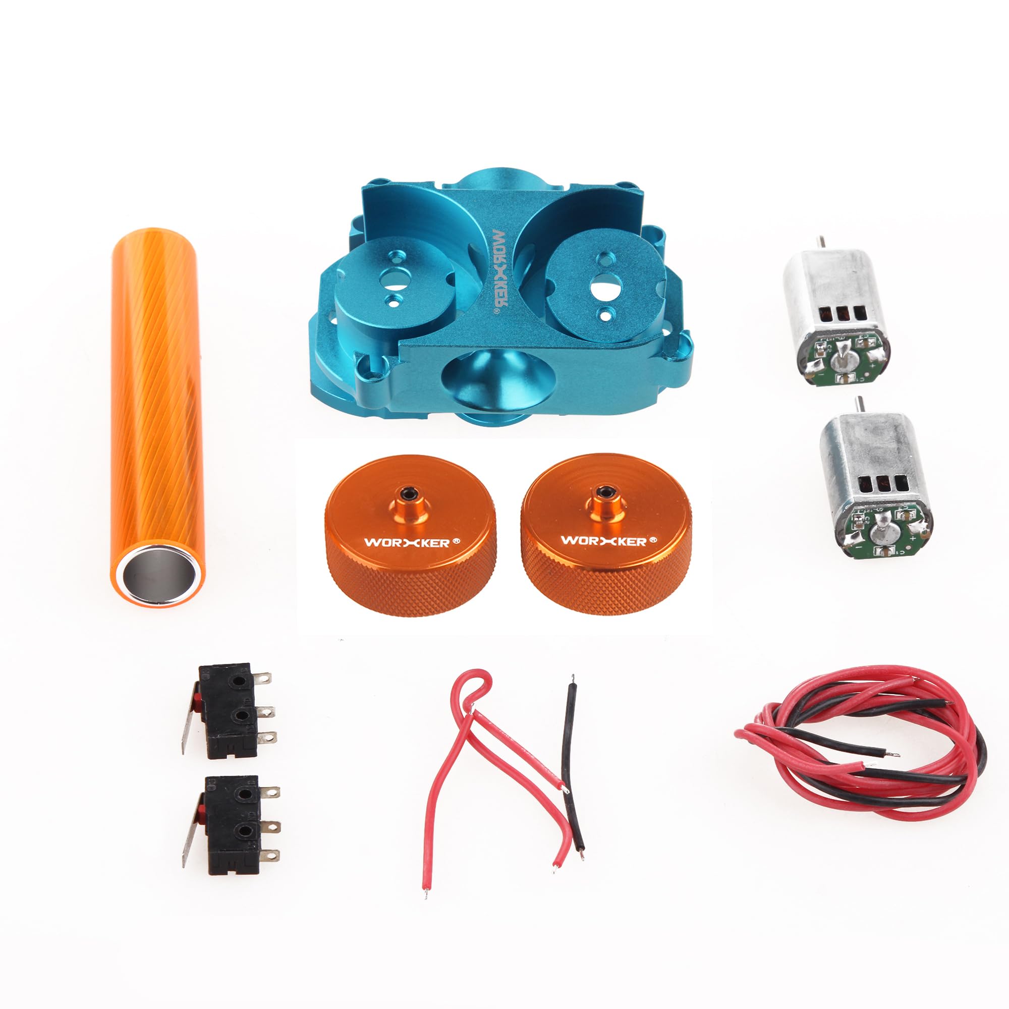 Worker Mod Diamante Flywheel Update Kit Upgrade for Nerf STRYFE/Rapidstrike CS-18/Swordfish Blaster Toy (Orange)