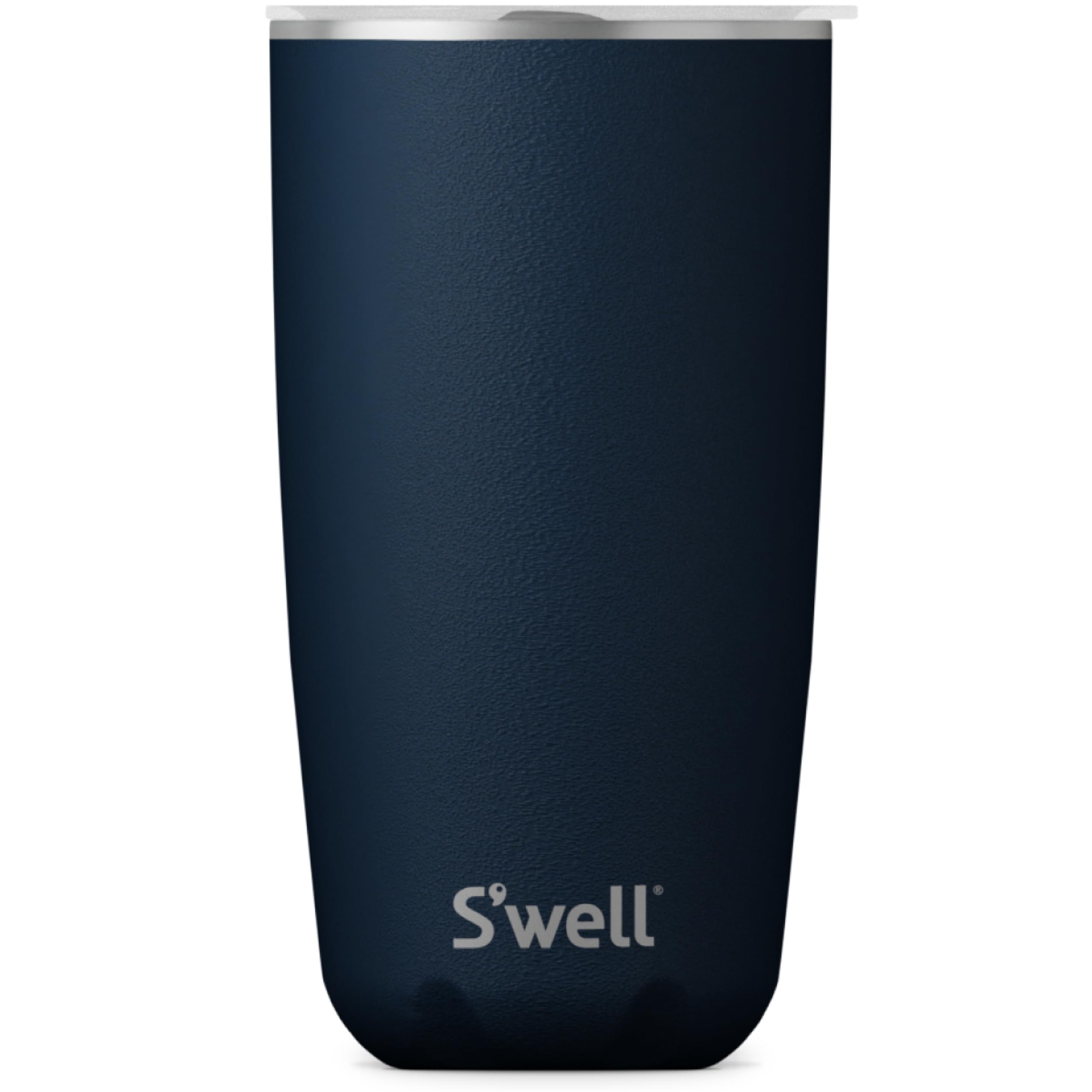 S'well Stainless Steel Tumbler with Clear Slide-Open Lid-18 Fl Oz-Azurite Triple-Layered Vacuum-Insulated Containers Keeps Drinks Cold for 12 Hot for 4 Hours-BPA-Free Water Bottle, 18 oz