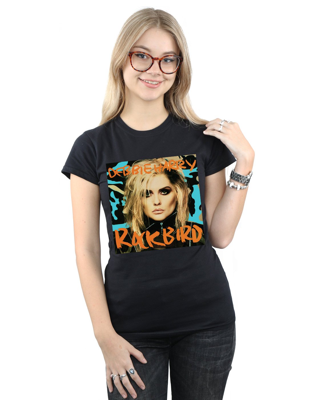 Absolute Cult Debbie Harry Women's Rockbird Cover T-Shirt