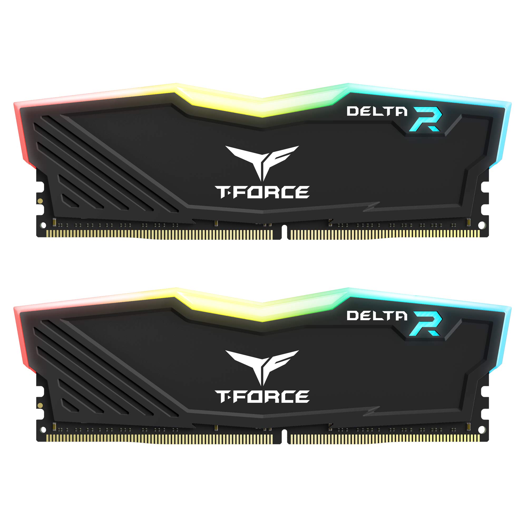 TEAMGROUP Team T-Force Delta RGB DDR4 Gaming Memory, 2 x 8 GB, 3600 Mhz, 288 Pin DIMM, Black