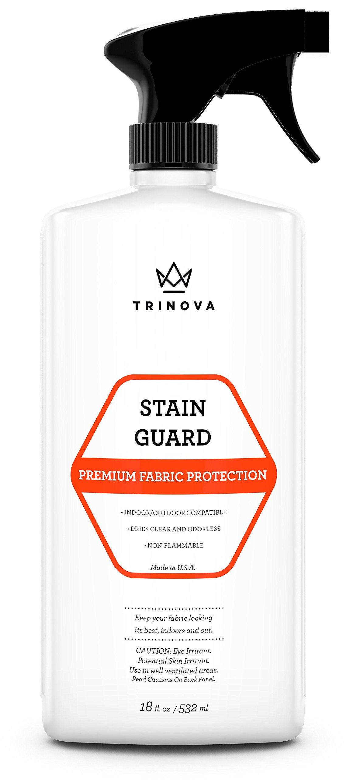 TriNova Fabric Protector Spray and Stain Guard for Upholstery Protection - 18oz