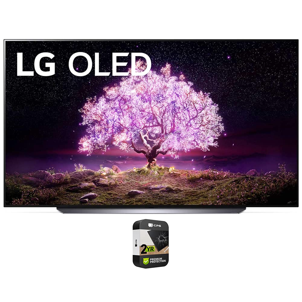 LG OLED83C1PUA 83 Inch OLED TV Bundle with Premium 2 YR CPS Enhanced Protection Pack