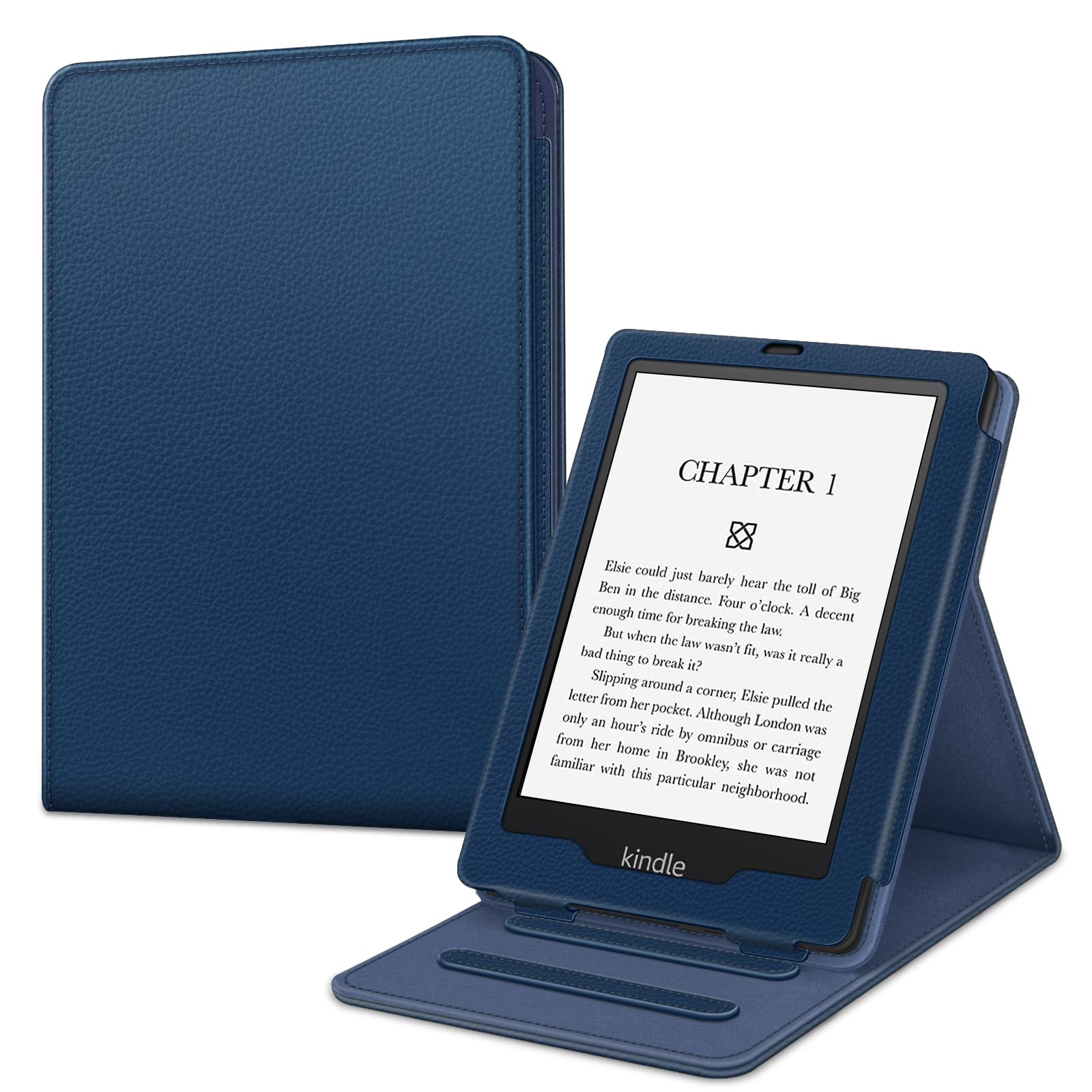 Fintie Case for 6.8" Kindle Paperwhite 11th Generation (2021 Model), Multi-Angle Case with Stand and Auto-Rest/Wake Feature, (Dark Blue)